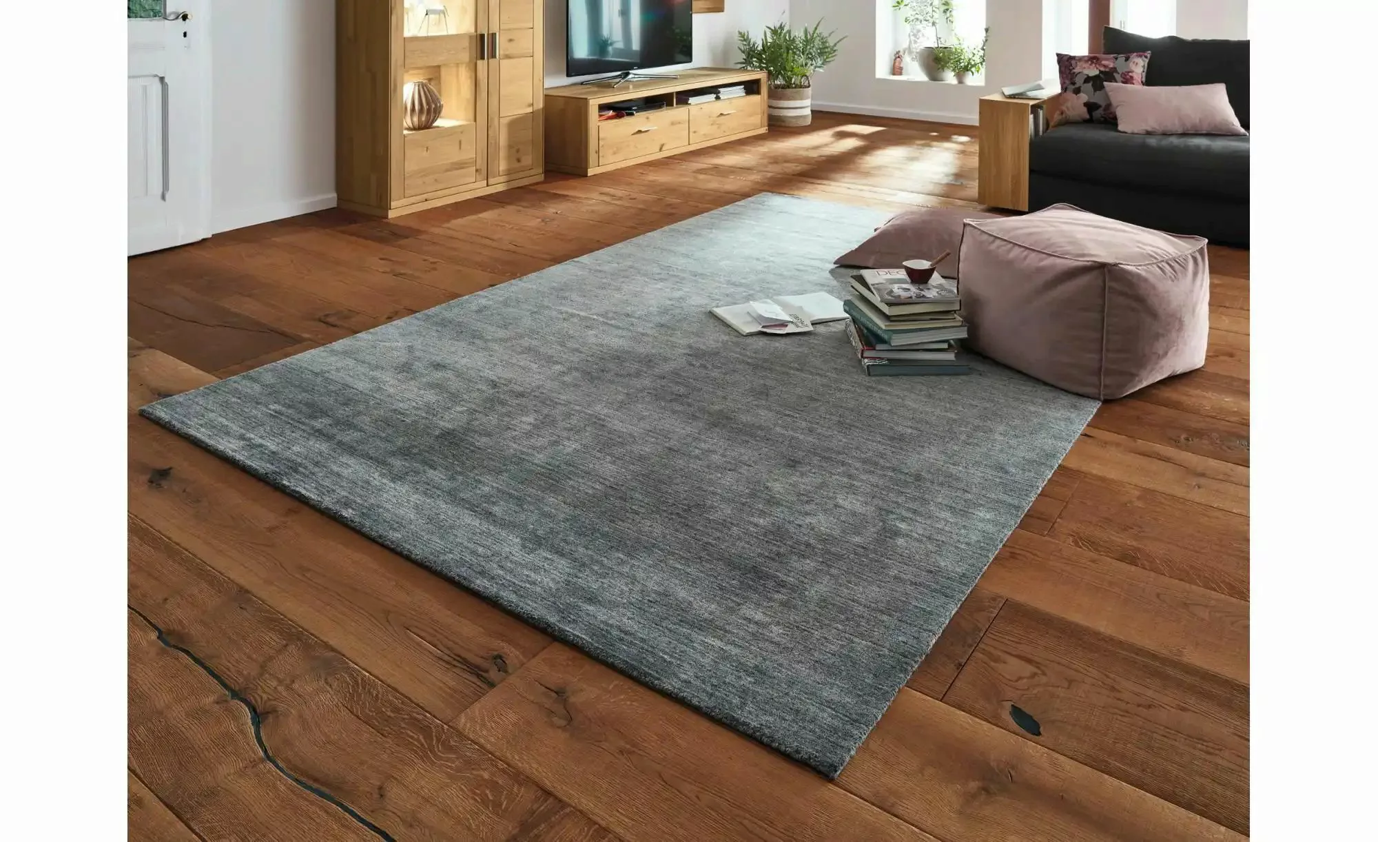 Musterring Teppich   ¦ grau ¦ Viskose ¦ Maße (cm): B: 70 H: 1 Teppiche > Wo günstig online kaufen