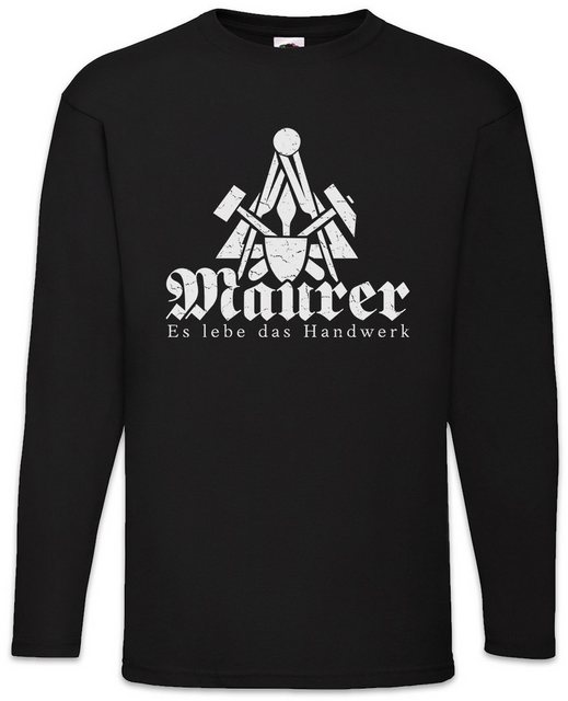 Urban Backwoods Langarmshirt Maurer Es Lebe Das Handwerk Langarm T-Shirt Zu günstig online kaufen