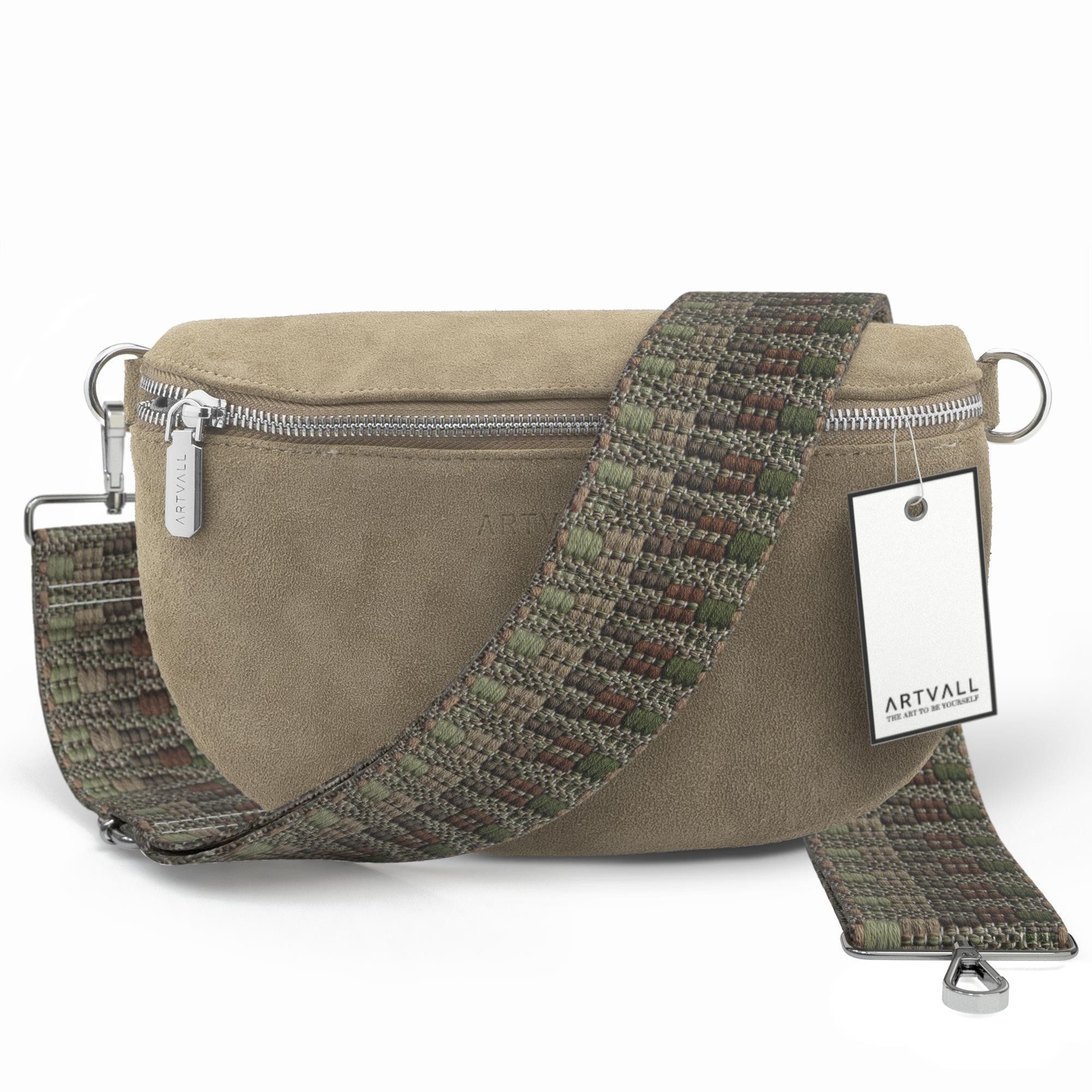 ARTVALL Umhängetasche Wildleder Handtasche Brusttasche Crossbody günstig online kaufen