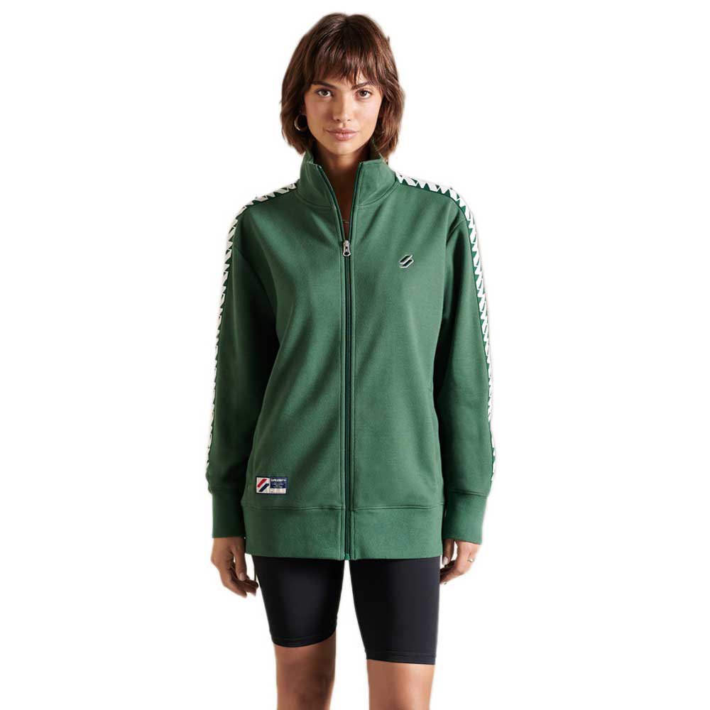 Superdry Code Oversized Tape Track Jacke M Dark Green günstig online kaufen