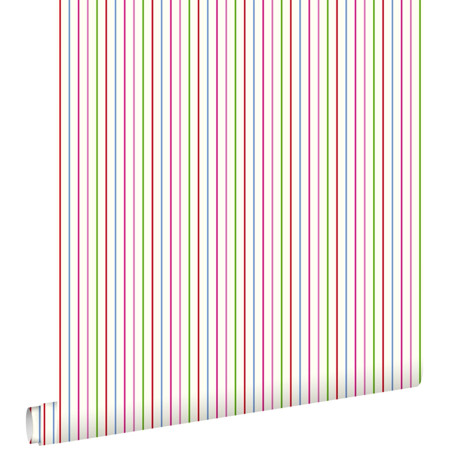 ESTAhome Tapete Streifen Lindgrün und Rot 53 cm x 10,05 m 137306 günstig online kaufen