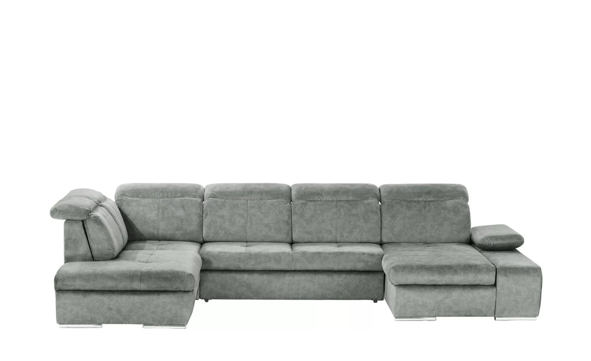 switch Wohnlandschaft  Avilla - grau - 86 cm - Polstermöbel > Sofas > Wohnl günstig online kaufen