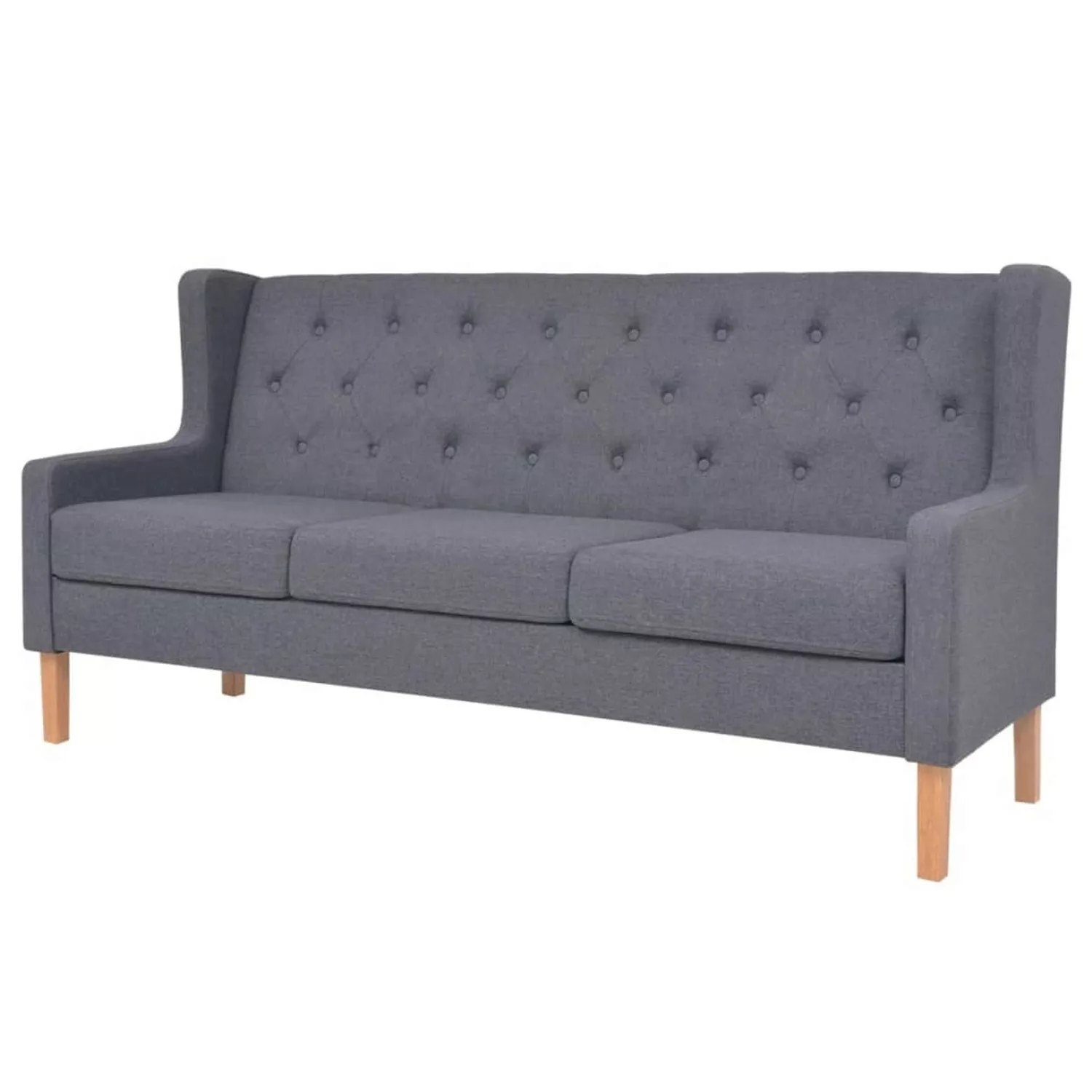 vidaXL Sofa Sofa-Set 2-tlg Stoff Grau günstig online kaufen