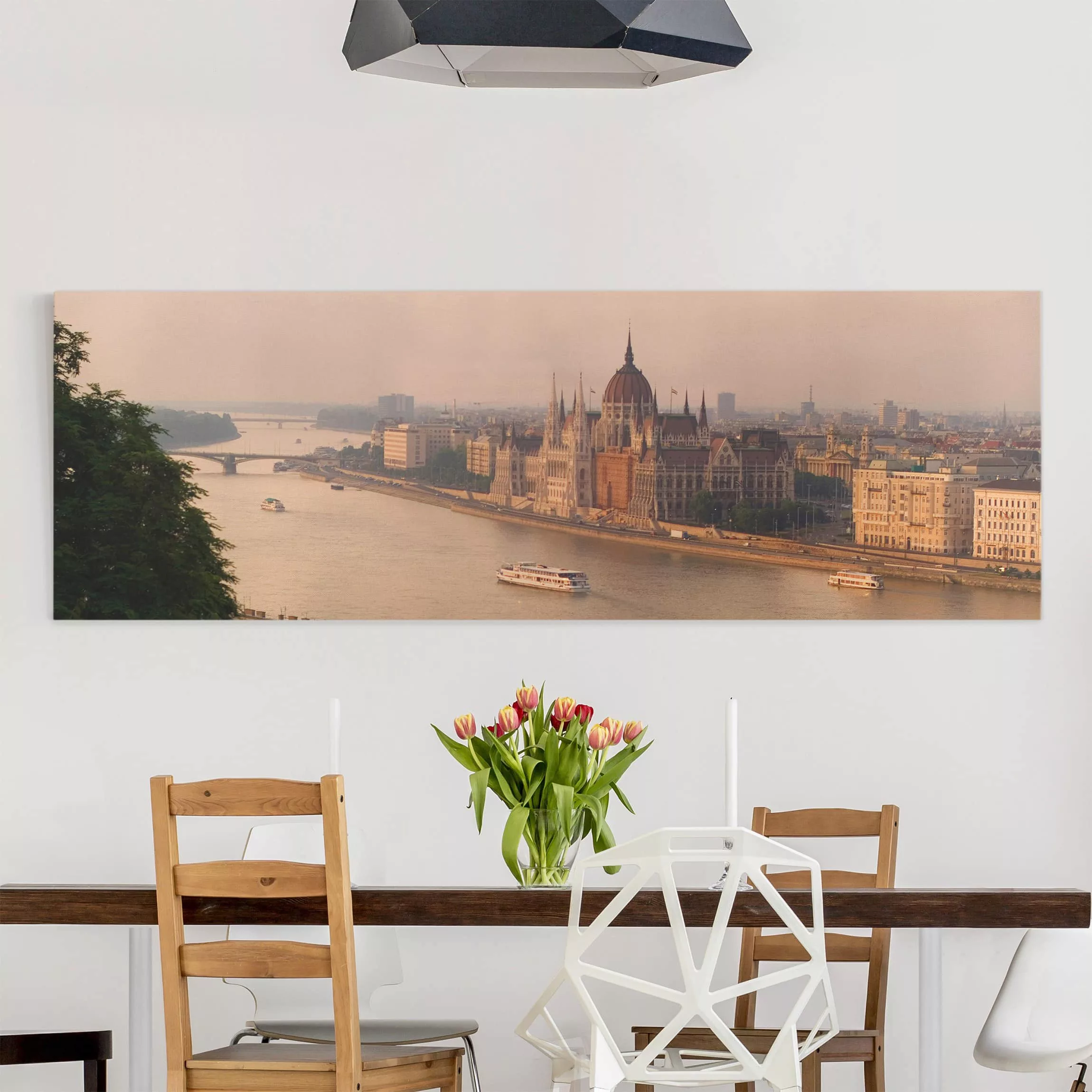 Leinwandbild Architektur & Skyline - Panorama Budapest Skyline günstig online kaufen