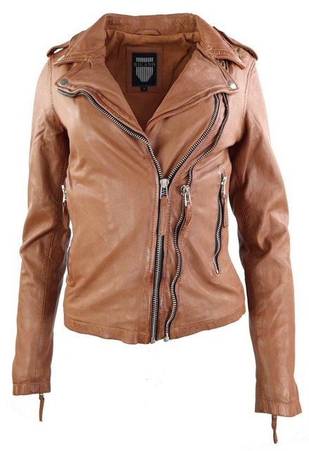 RICANO Lederjacke Foxy stylische Bikerjacke, hochwertiges Lamm Leder günstig online kaufen