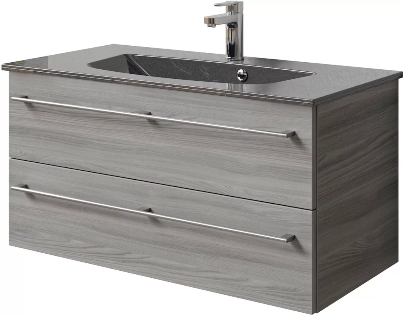 Saphir Waschtisch "Serie 6025 Mineralmarmor-Waschtisch mit Unterschrank, 97 günstig online kaufen