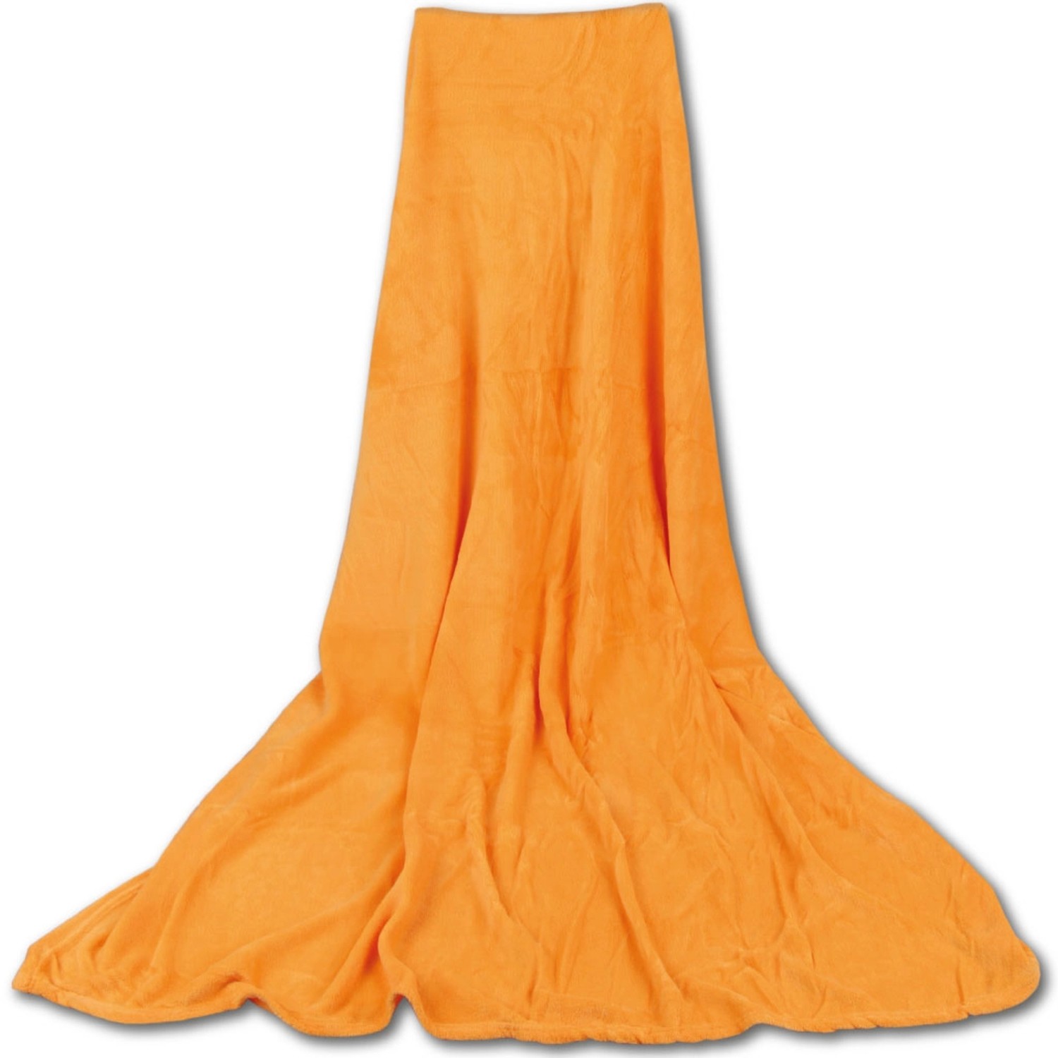 Bestgoodies Mikrofaser Decke Orange Apricot 220 x 240 cm günstig online kaufen