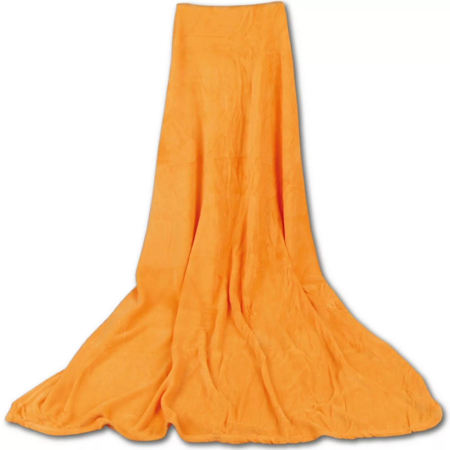 Bestgoodies Mikrofaser Decke Orange Apricot 80 x 120 cm günstig online kaufen