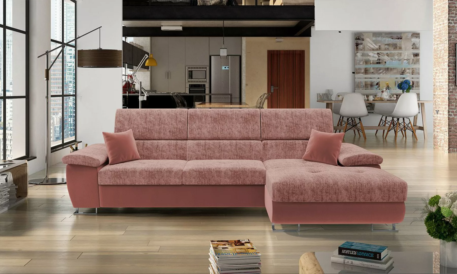 MIRJAN24 Ecksofa Cotere Mini Premium, mit Schlaffunktion und Bettkasten, Po günstig online kaufen