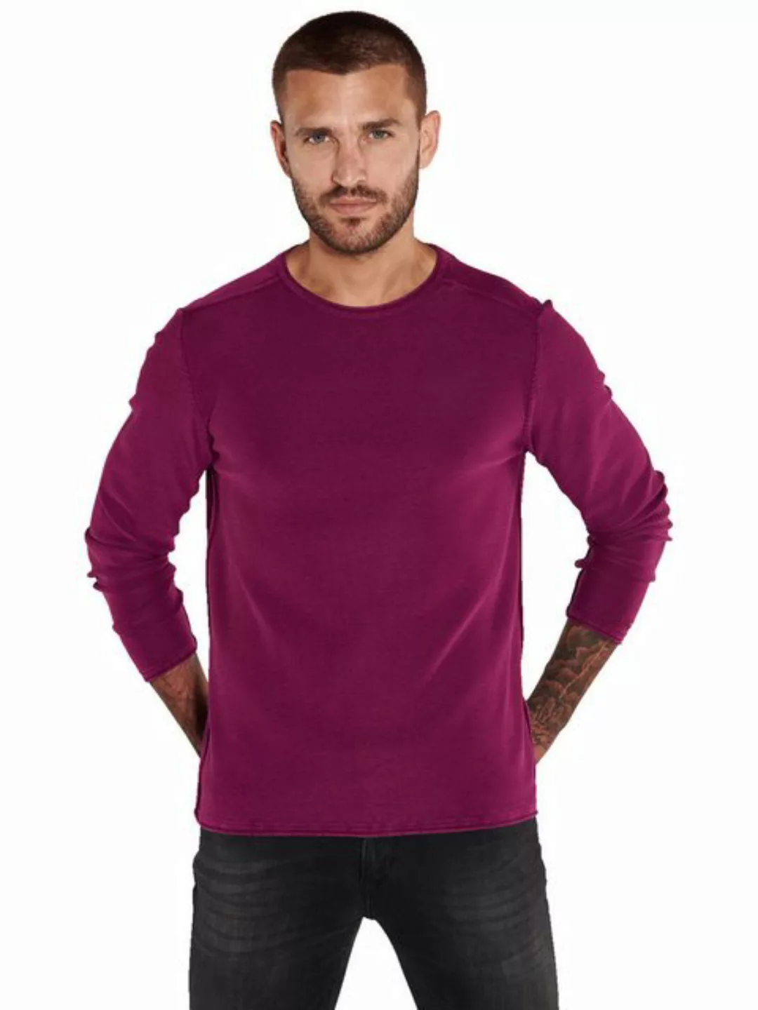 emilio adani Rundhalspullover Pullover uni günstig online kaufen