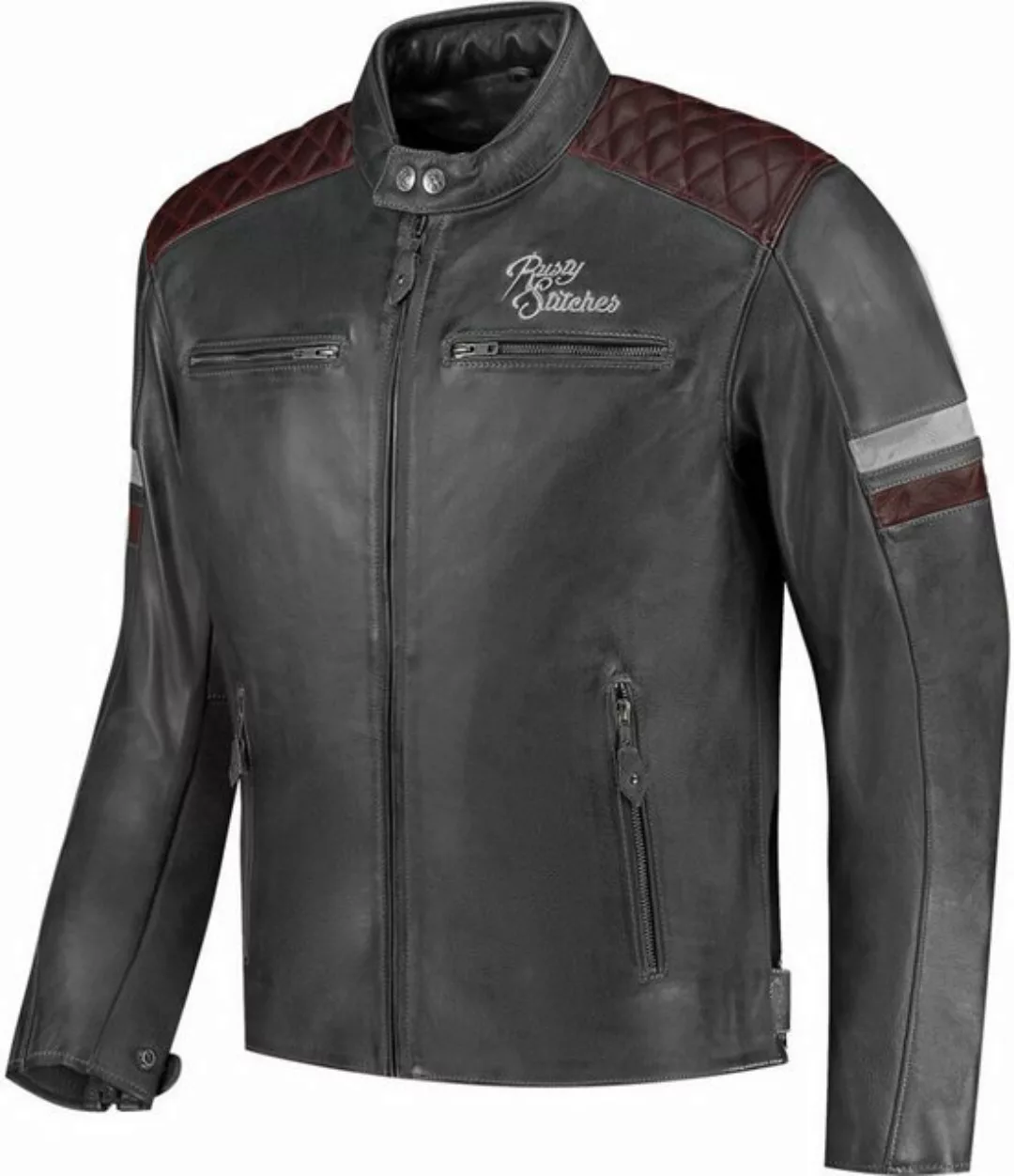 Rusty Stitches Motorradjacke Jari V2 Motorrad Lederjacke günstig online kaufen