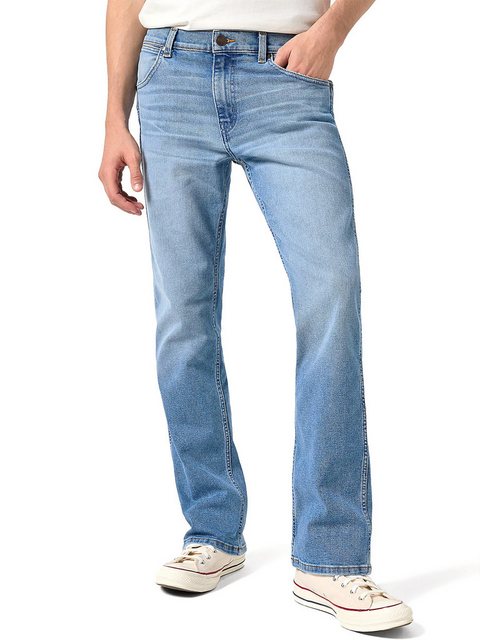 Wrangler Bootcut-Jeans reguläre, ausgestellte Beinform - Horizon Blue Sprin günstig online kaufen