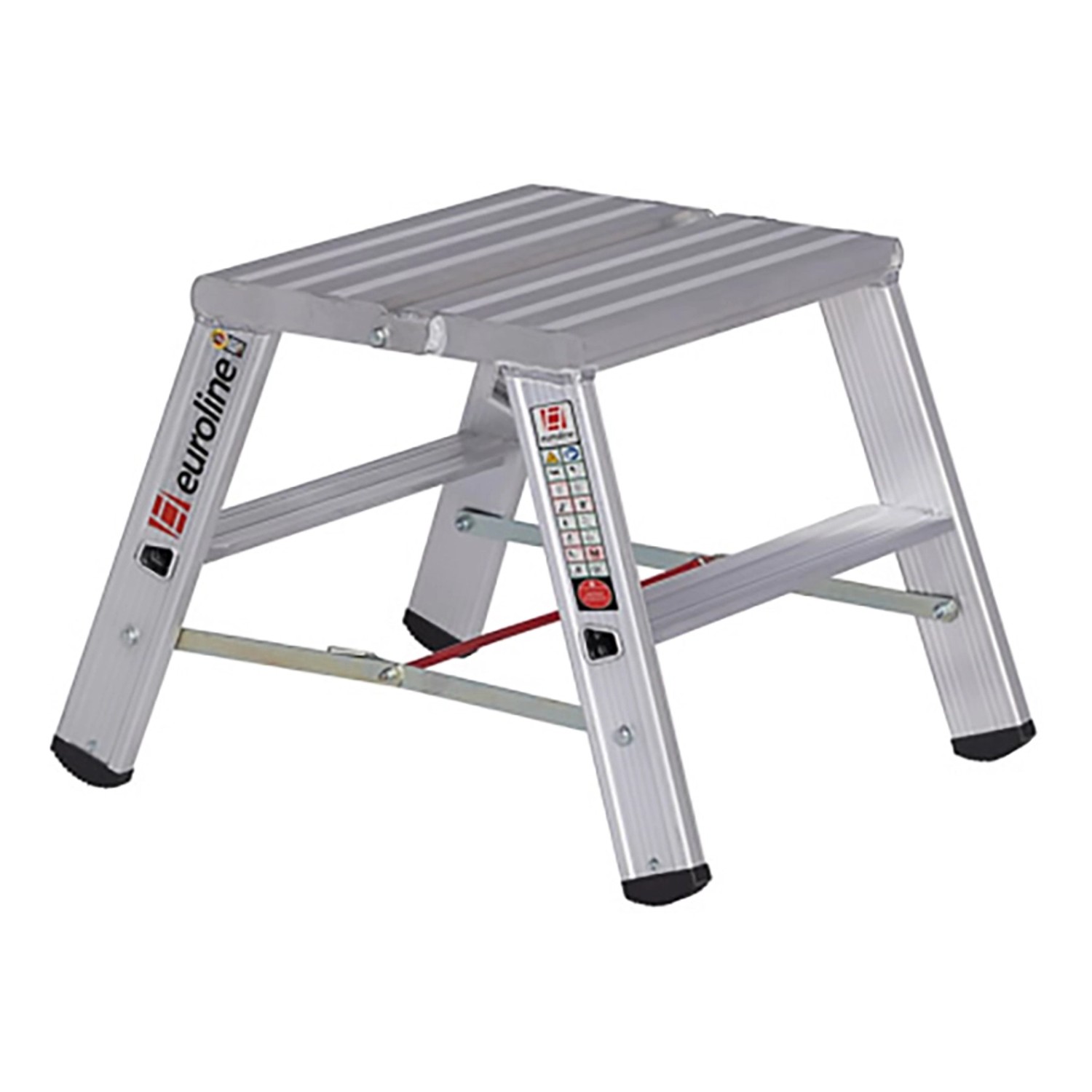 Euroline Premium 30581 Stufenstehleiter Breit 2x2 Stufen günstig online kaufen