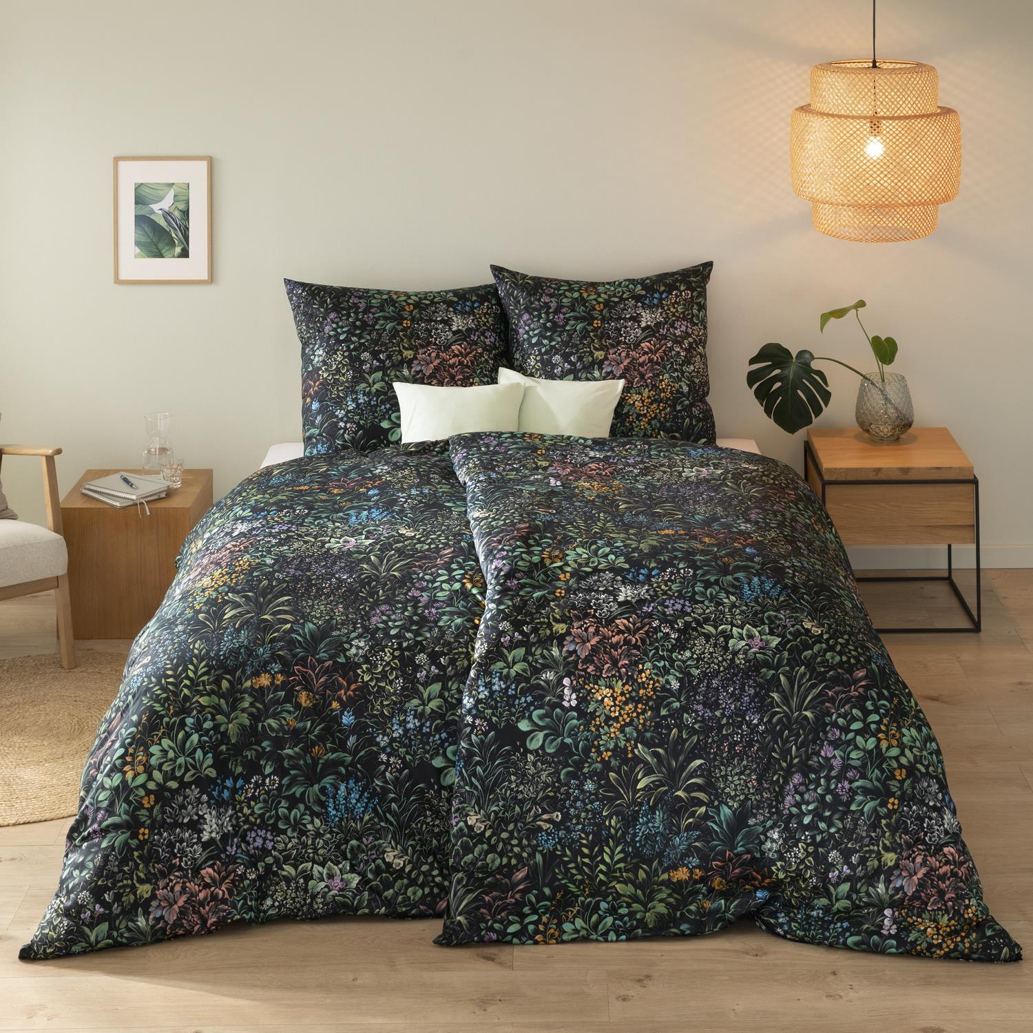 Estella Interlock Jersey Bettwäsche Johanna 6332-900 Blumen 135x200 günstig online kaufen