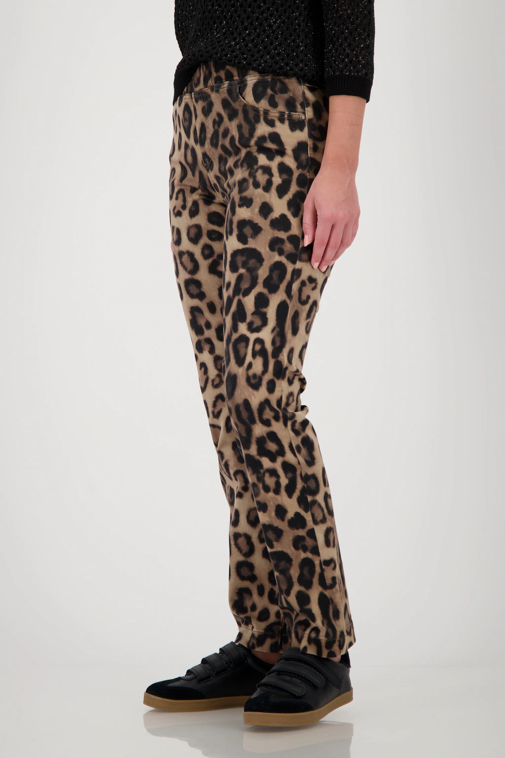 Monari Röhrenhose, mit Animalprint günstig online kaufen