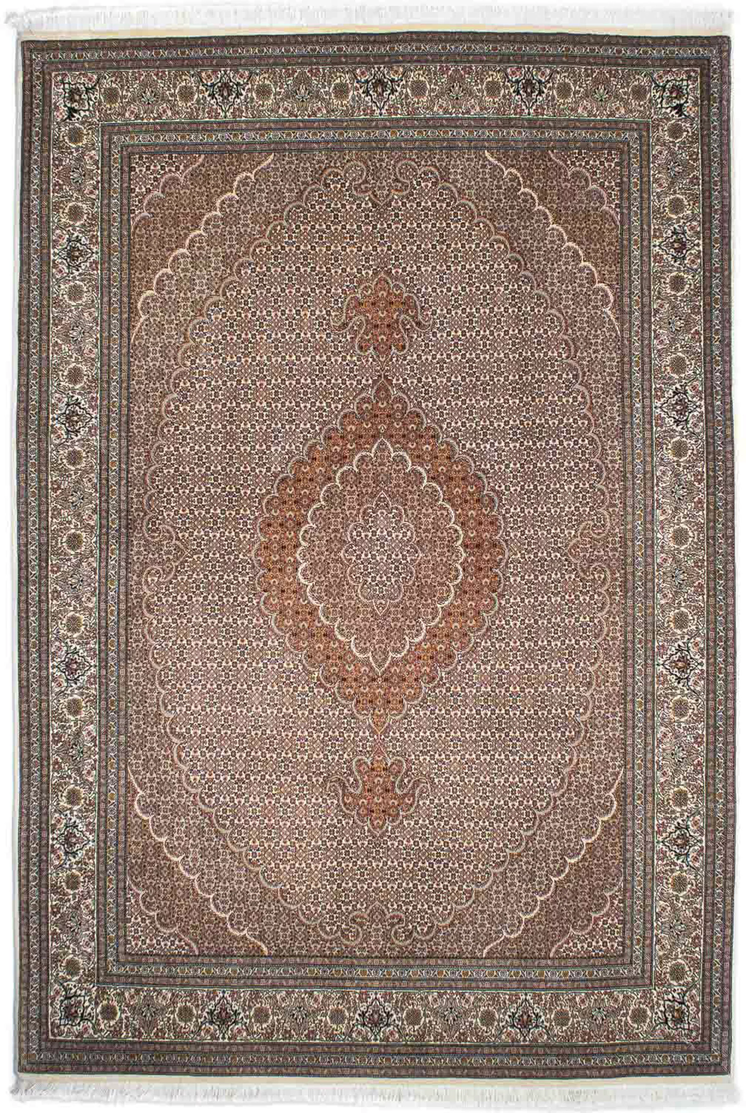 morgenland Orientteppich »Perser - Täbriz - 246 x 170 cm - hellbraun«, rech günstig online kaufen