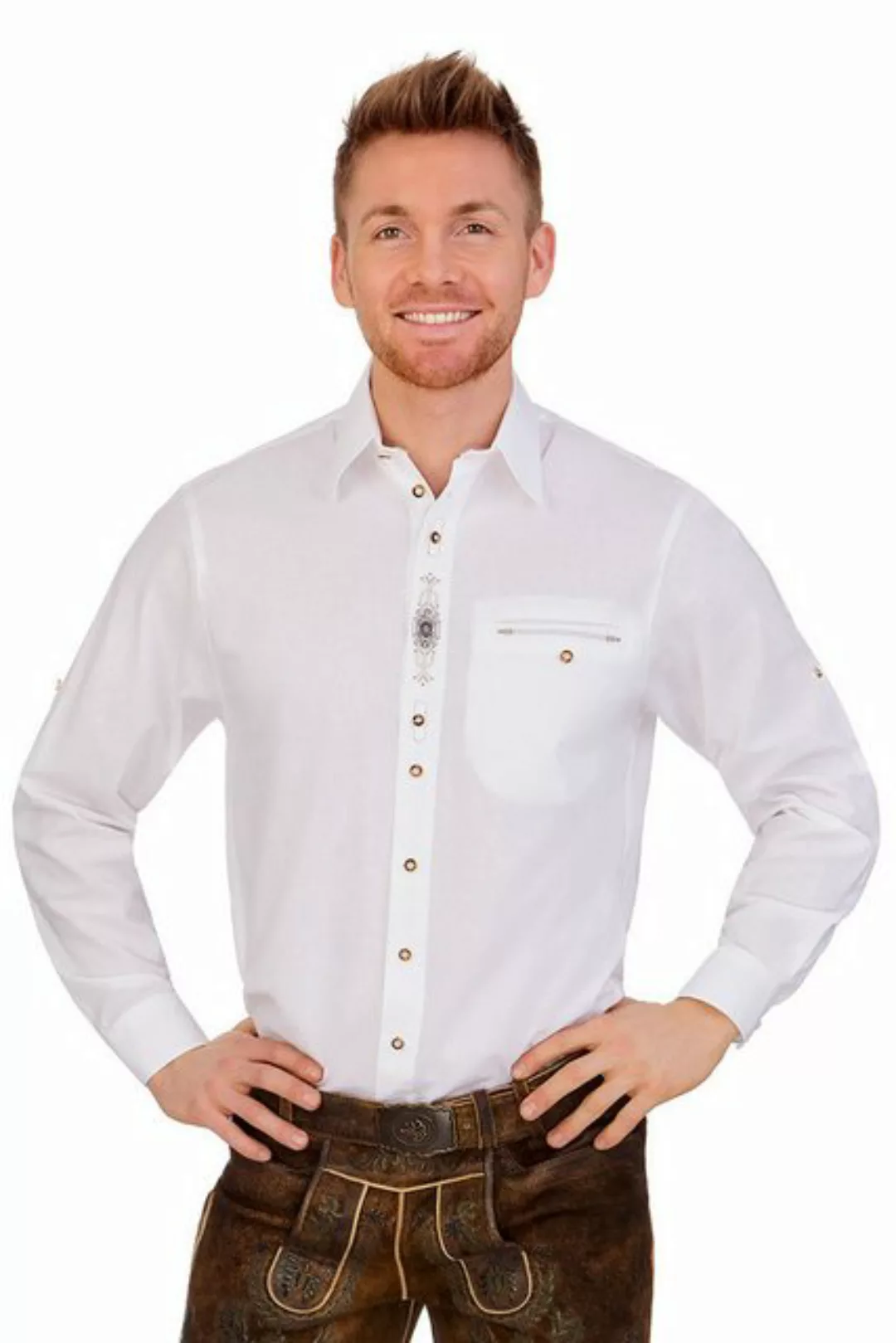 orbis Trachtenhemd Trachtenhemd - OLRIK - weiß günstig online kaufen