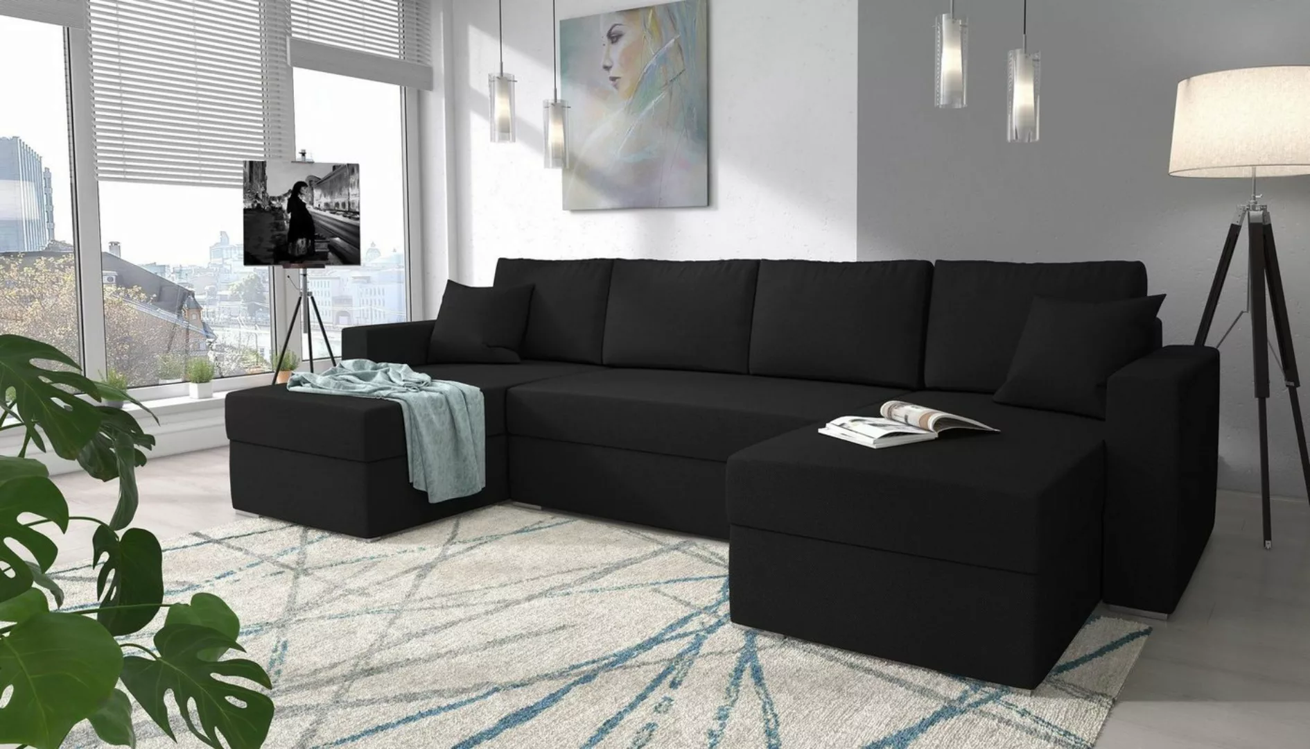 99rooms Wohnlandschaft Rubicon, U-Form, Sofa, Design günstig online kaufen