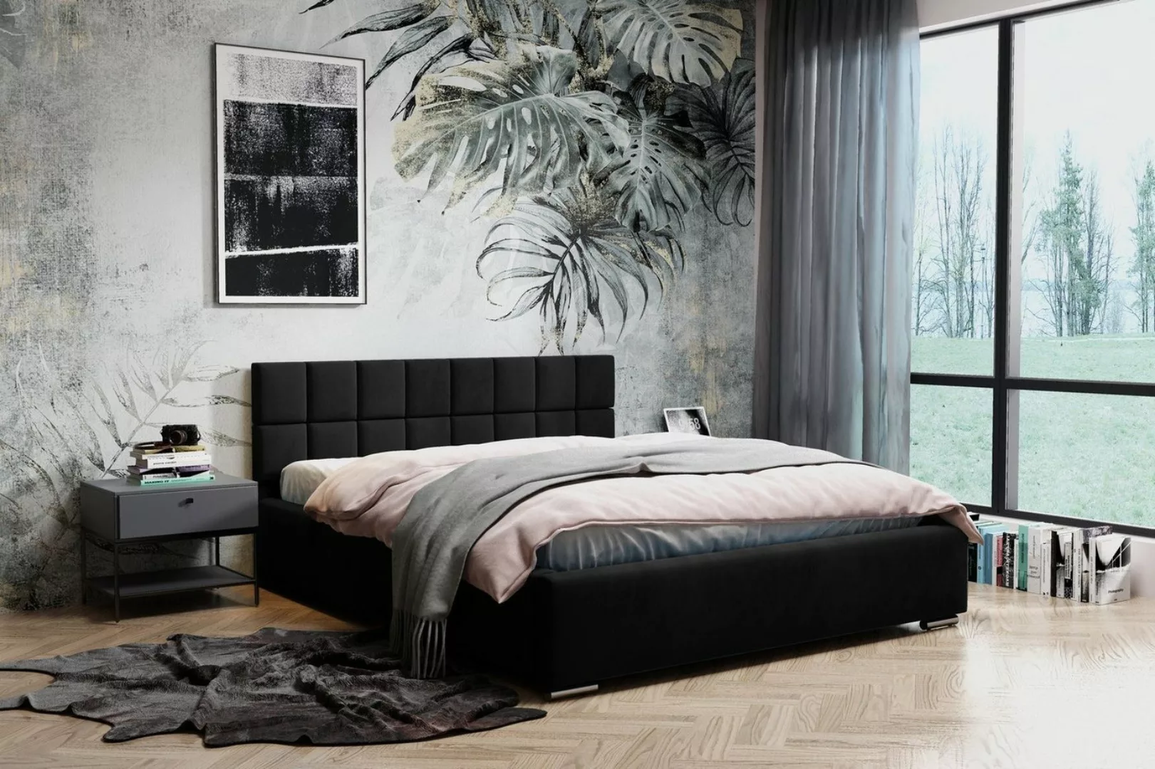 MARPUR Polsterbett HUGO (Polsterbett mit Bettkasten und Kopfteil, Lattenros günstig online kaufen