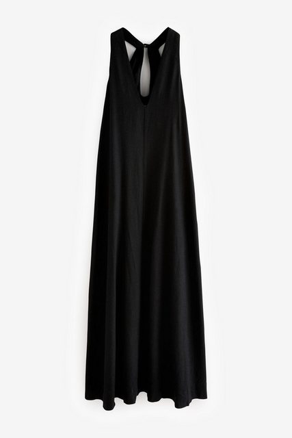 Next Maxikleid Neckholder-Maxikleid mit Leinen, Kurzgröße (1-tlg) günstig online kaufen