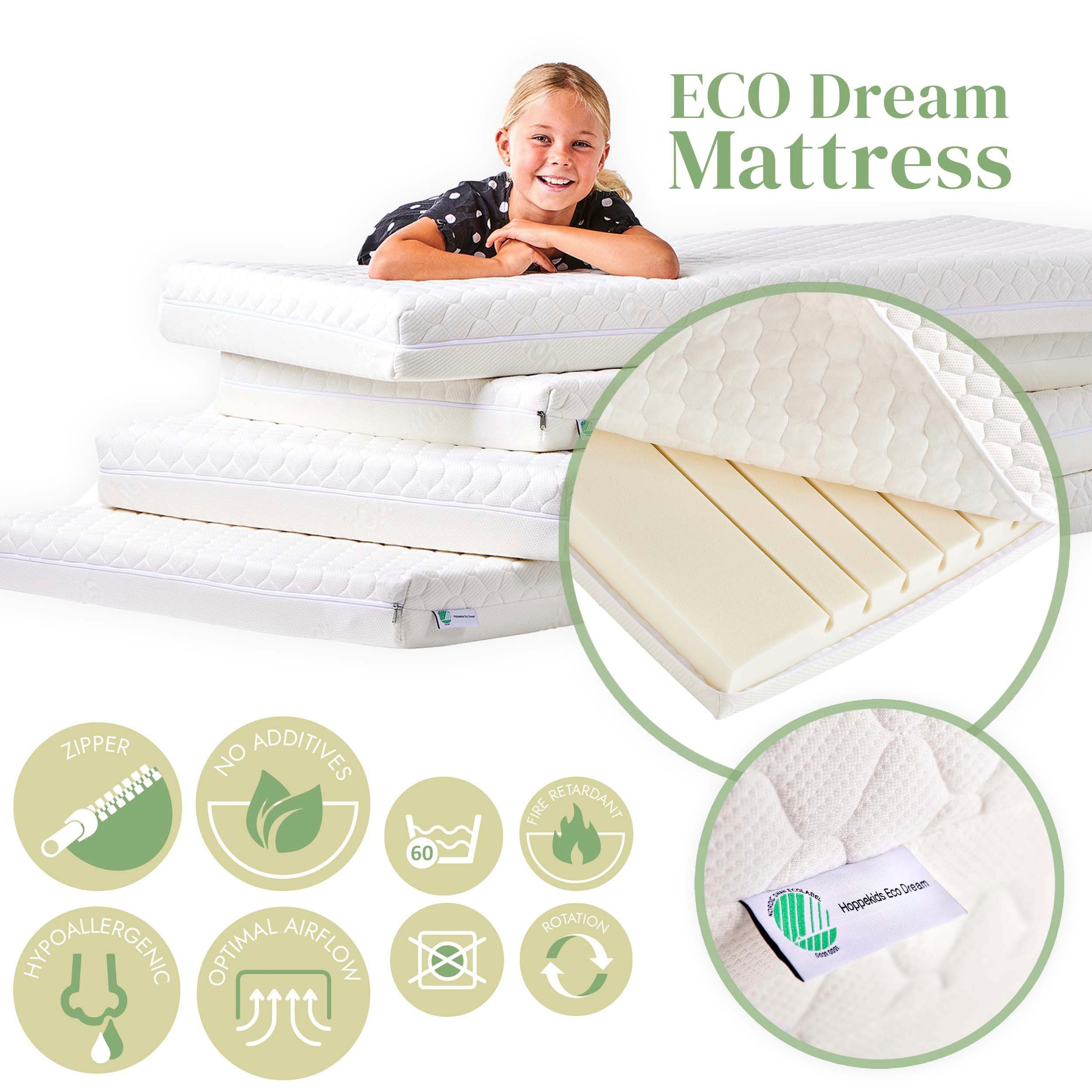 Hoppekids Einzelbett "ECO Comfort Kinderbett, Kiefer Massivholz, Jugendbett günstig online kaufen