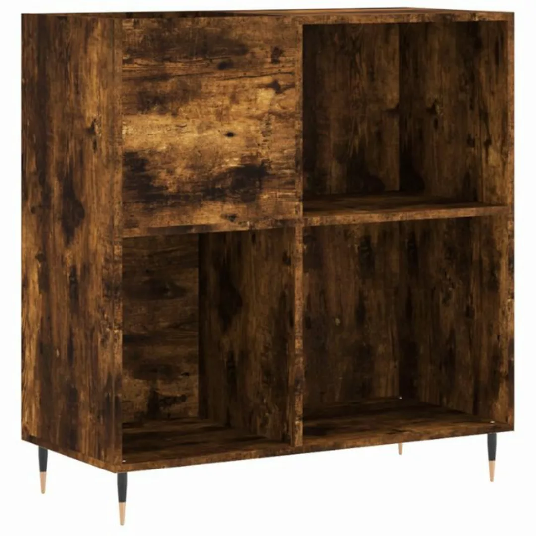 vidaXL Beistellschrank Plattenschrank Räuchereiche 84,5x38x89 cm Holzwerkst günstig online kaufen