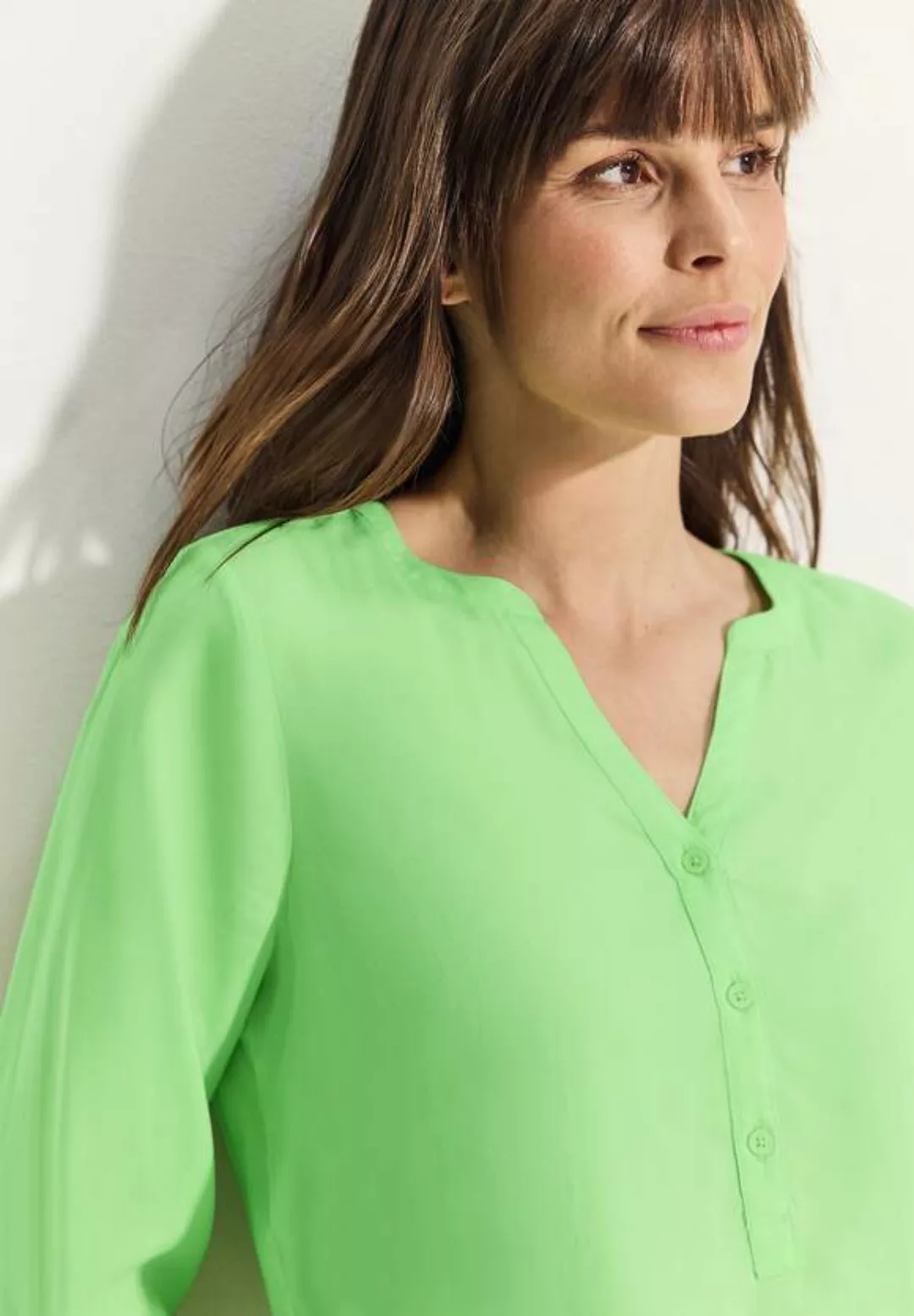 Bluse in Unifarbe günstig online kaufen