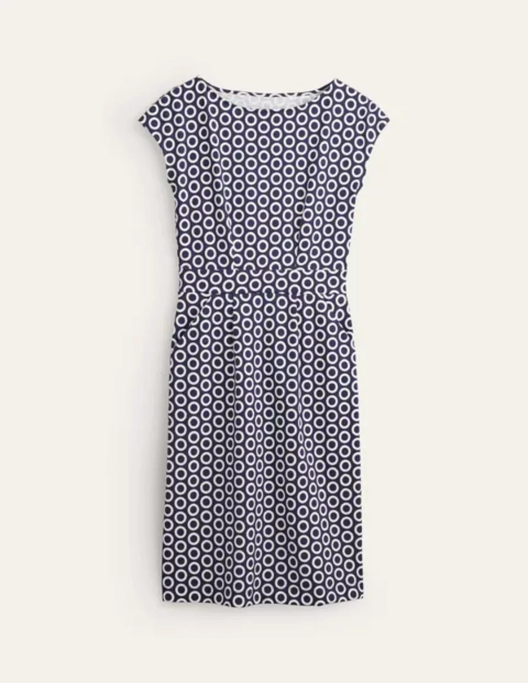 Florrie Jersey-Kleid Damen Boden, Französisches Marineblau, Ringe günstig online kaufen