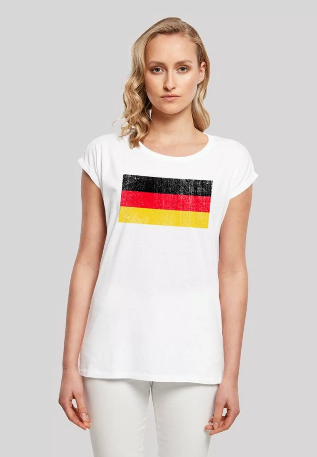 F4NT4STIC T-Shirt Germany Deutschland Flagge distressed Print günstig online kaufen