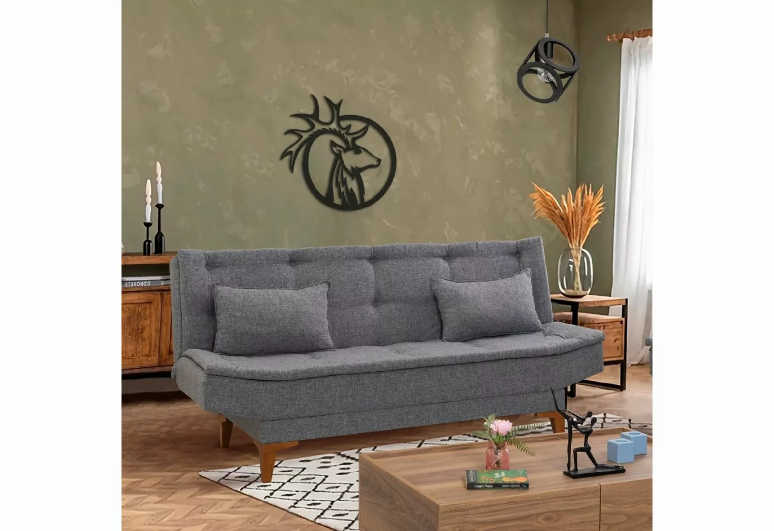 Skye Decor Sofa UNQ1649-3-Sitz-Sofa-Bett günstig online kaufen
