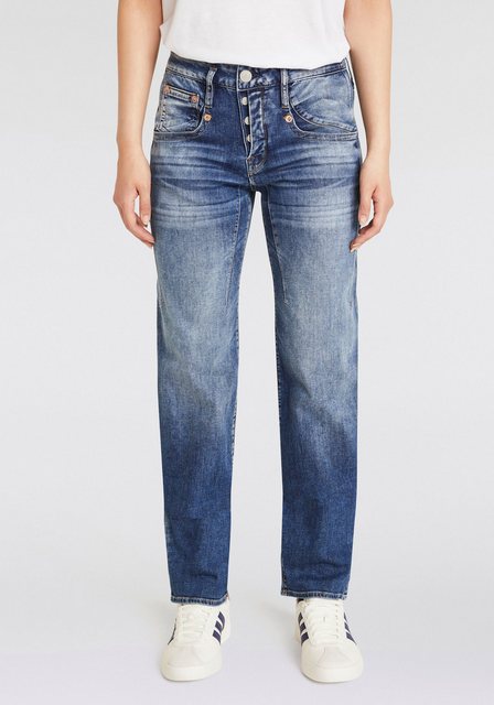 Herrlicher Boyfriend-Jeans "Shyra Tap Long Recycled Denim Light" günstig online kaufen