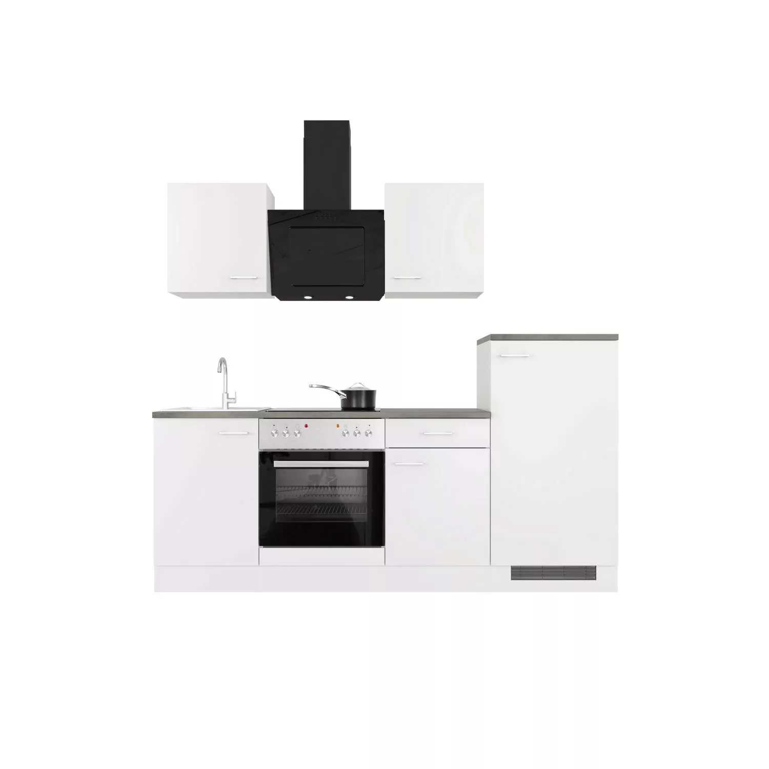 Flex-Well Küche "Lucca", mit E-Geräten, Breite 220 cm, in vielen Farbvarian günstig online kaufen