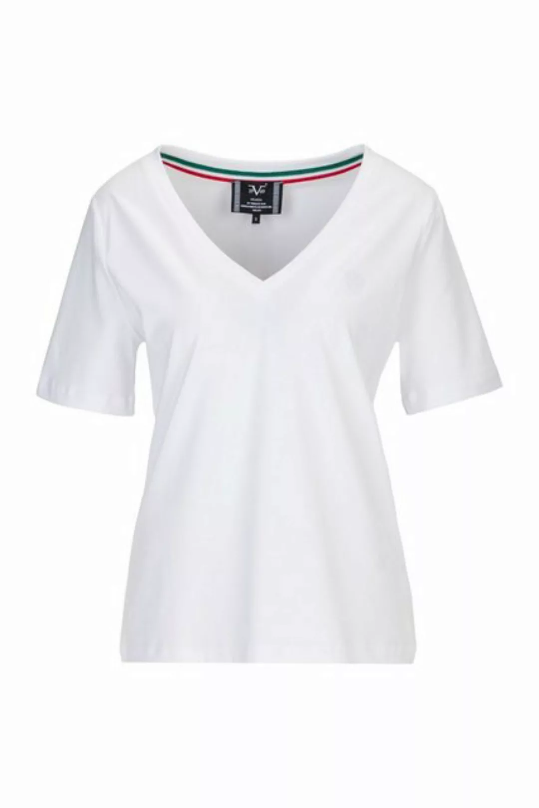 19V69 Italia by Versace T-Shirt BAILA Damen Basic V-Ausschnitt Kurzarm-Shir günstig online kaufen