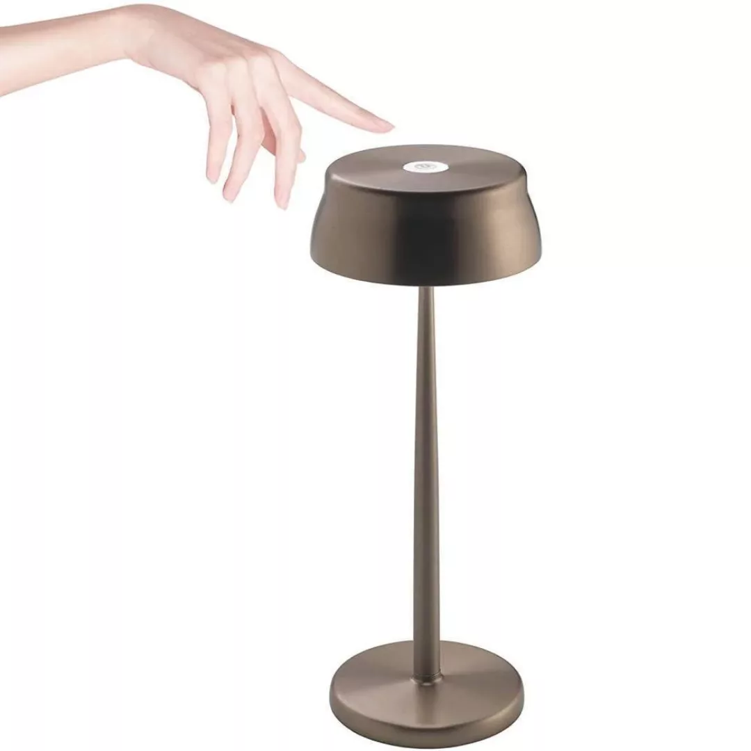 Zafferano LED-Akku-Tischlampe Sister Light kupferfarben CCT günstig online kaufen