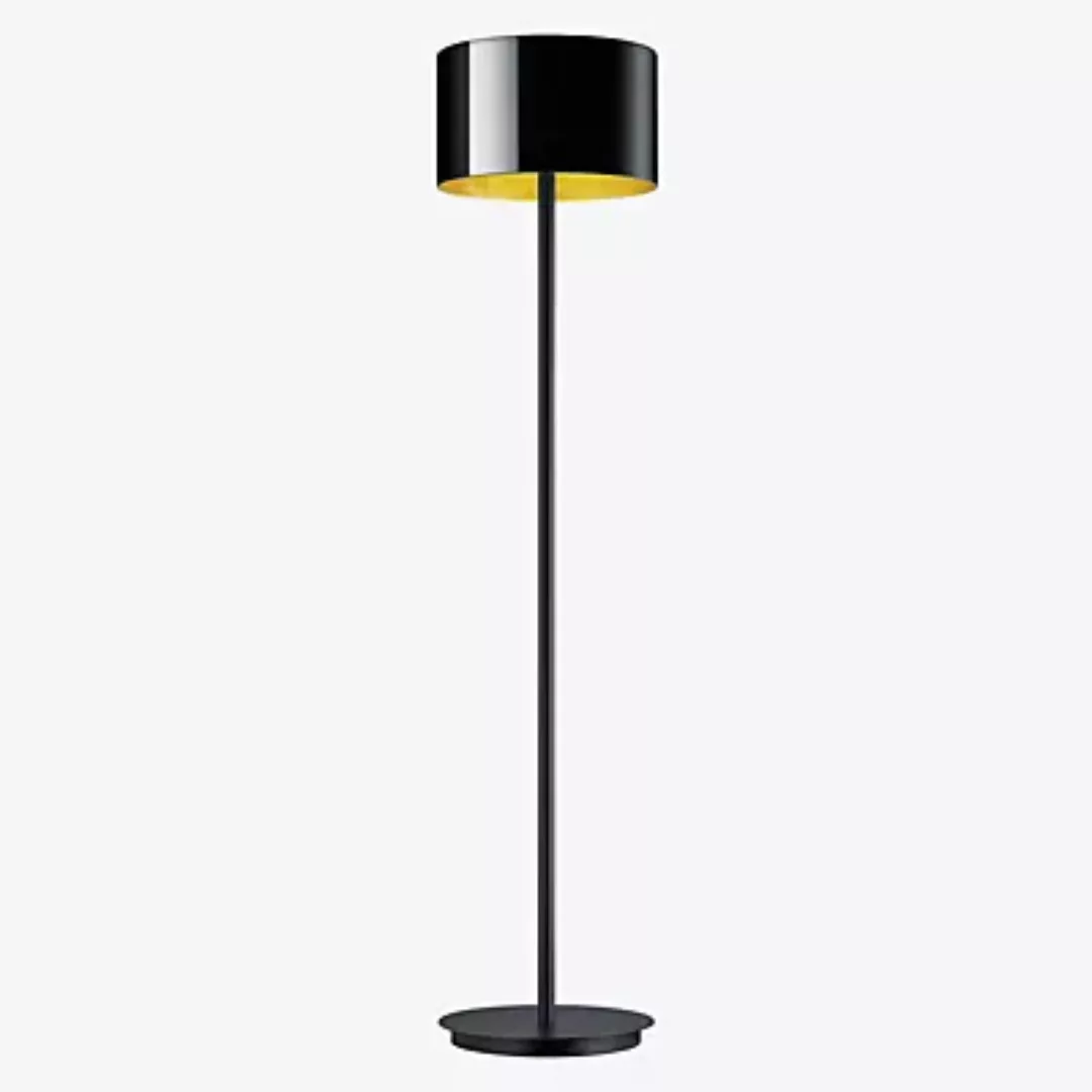 Bankamp Grand Stehleuchte LED, schwarz eloxiert/Glas schwarz/gold günstig online kaufen