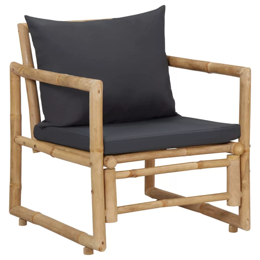 Gartenstühle Mit Kissen 2 Stk. Bambus günstig online kaufen