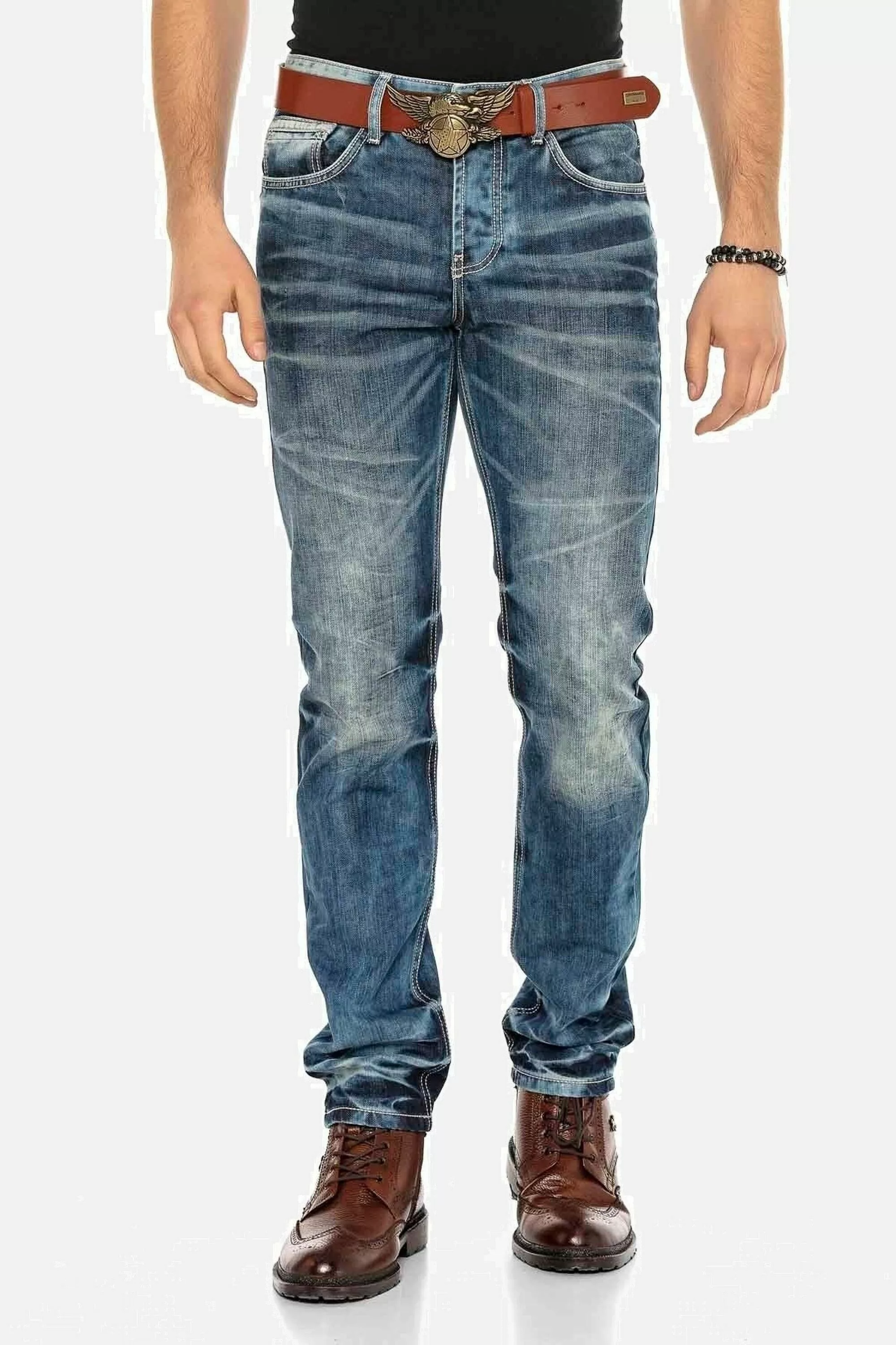 Cipo & Baxx 5-Pocket-Jeans "Jeans", in Straight-Fit, CD-328 günstig online kaufen