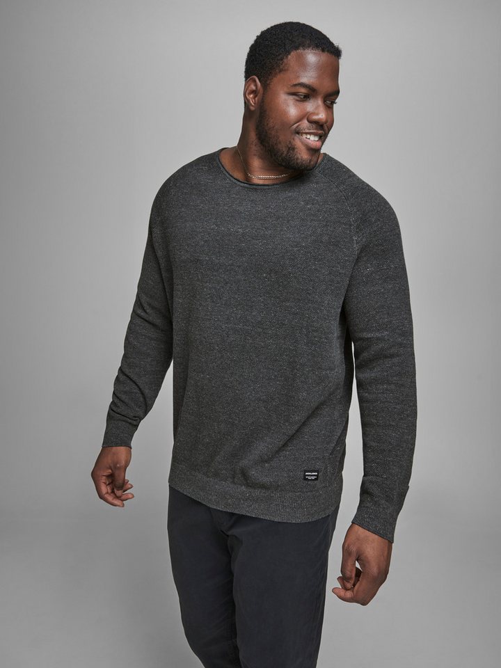 Jack & Jones PlusSize Rundhalspullover JJEHILL KNIT CREW NECK NOOS PLS mit günstig online kaufen