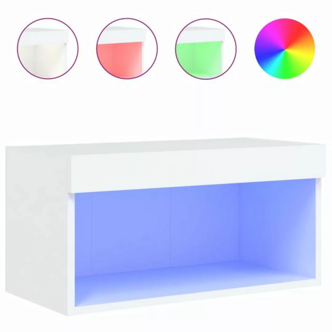 vidaXL TV-Schrank TV Schrank Hängeschrank Wandschrank Lowboard mit LED Leuc günstig online kaufen