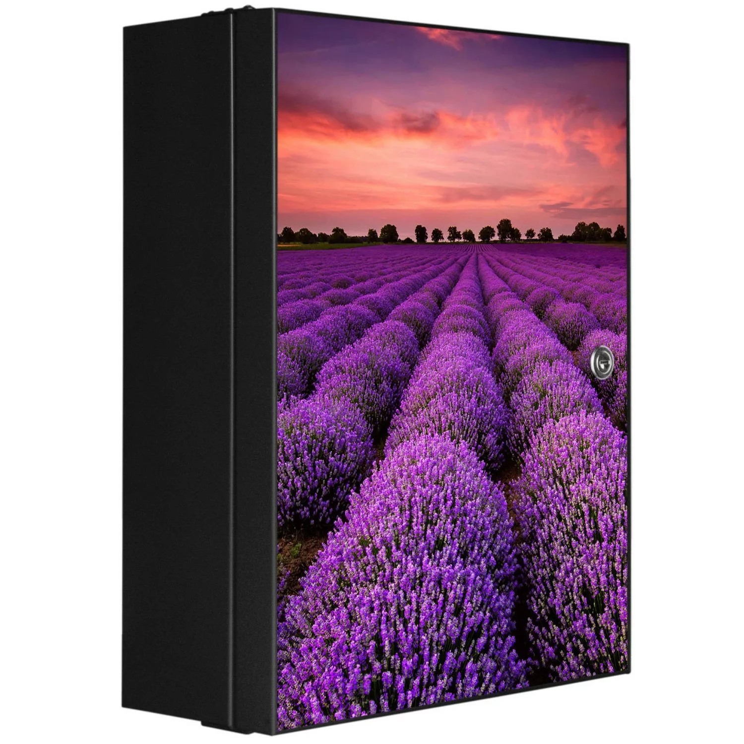 Banjado XXL Medizinschrank Abschliessbar 35x46x15cm Arzneischrank Anthrazit günstig online kaufen