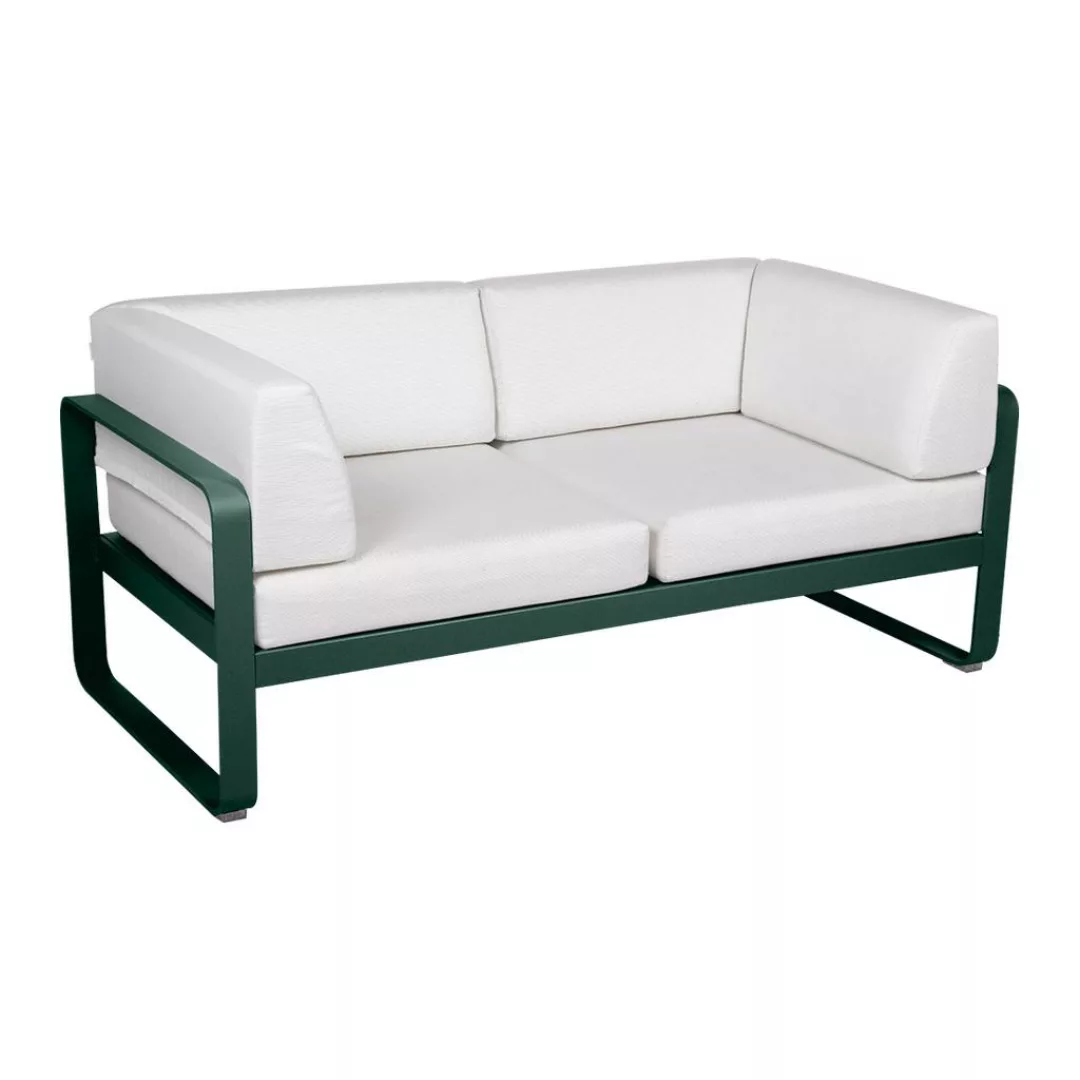 Bellevie 2-Sitzer Club Sofa 02 Zederngrün 81 Grauweiß günstig online kaufen