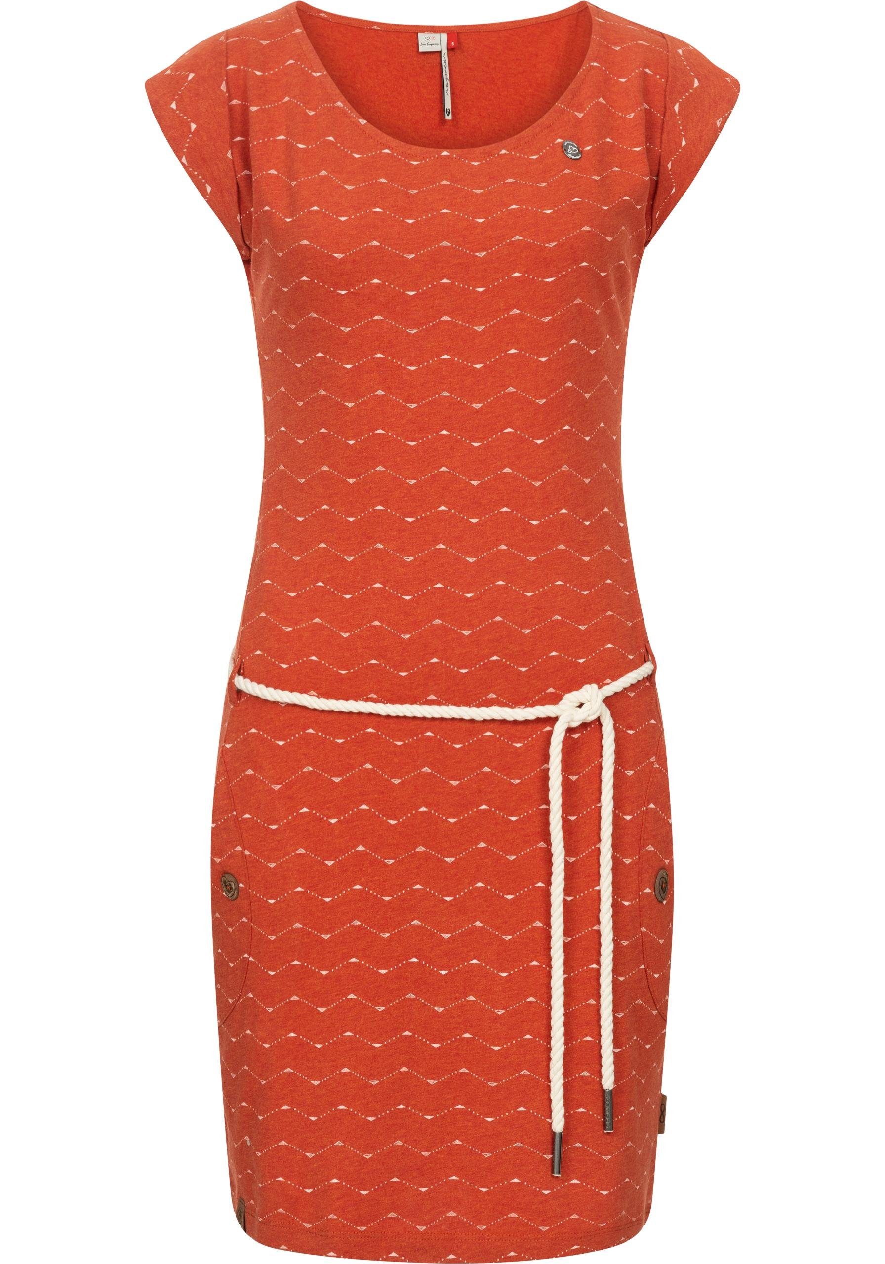Ragwear Jerseykleid "Tag Zig Zag", stylisches Shirtkleid mit coolem Print u günstig online kaufen
