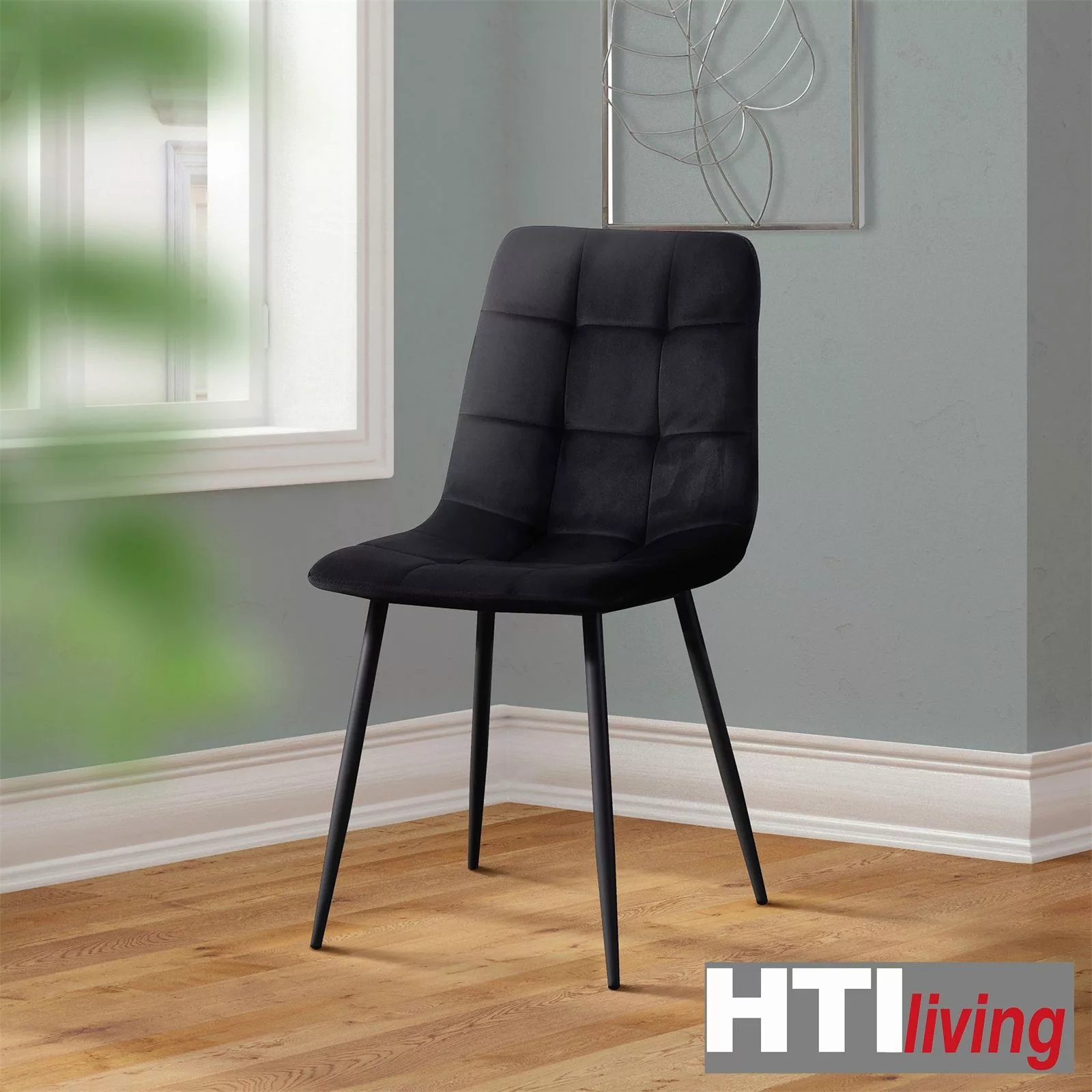 HTI-Living Esszimmerstuhl Stuhl Mesa Velvet Schwarz günstig online kaufen
