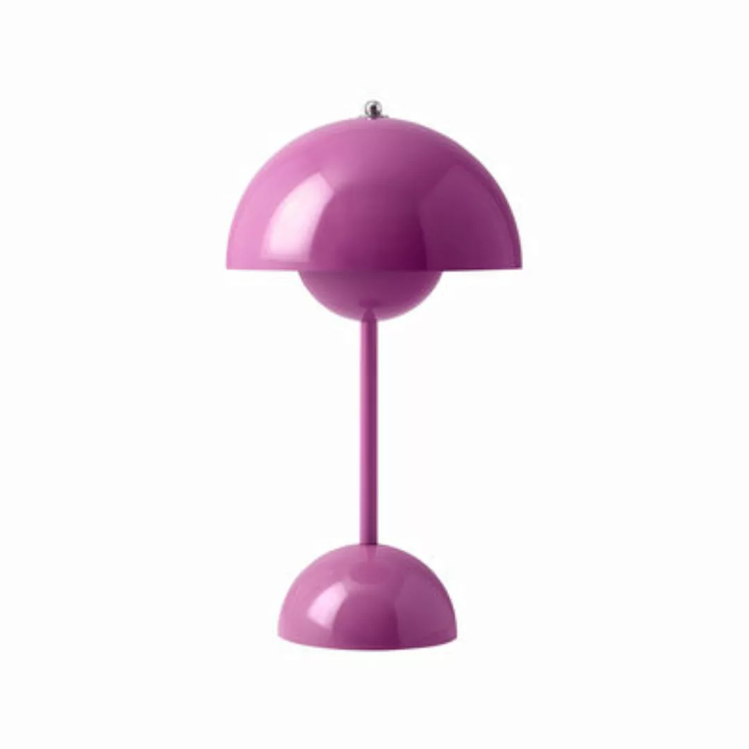 Schnurlosleuchte Flowerpot VP9 plastikmaterial rosa / Ø 16 x H 29 cm - Vern günstig online kaufen