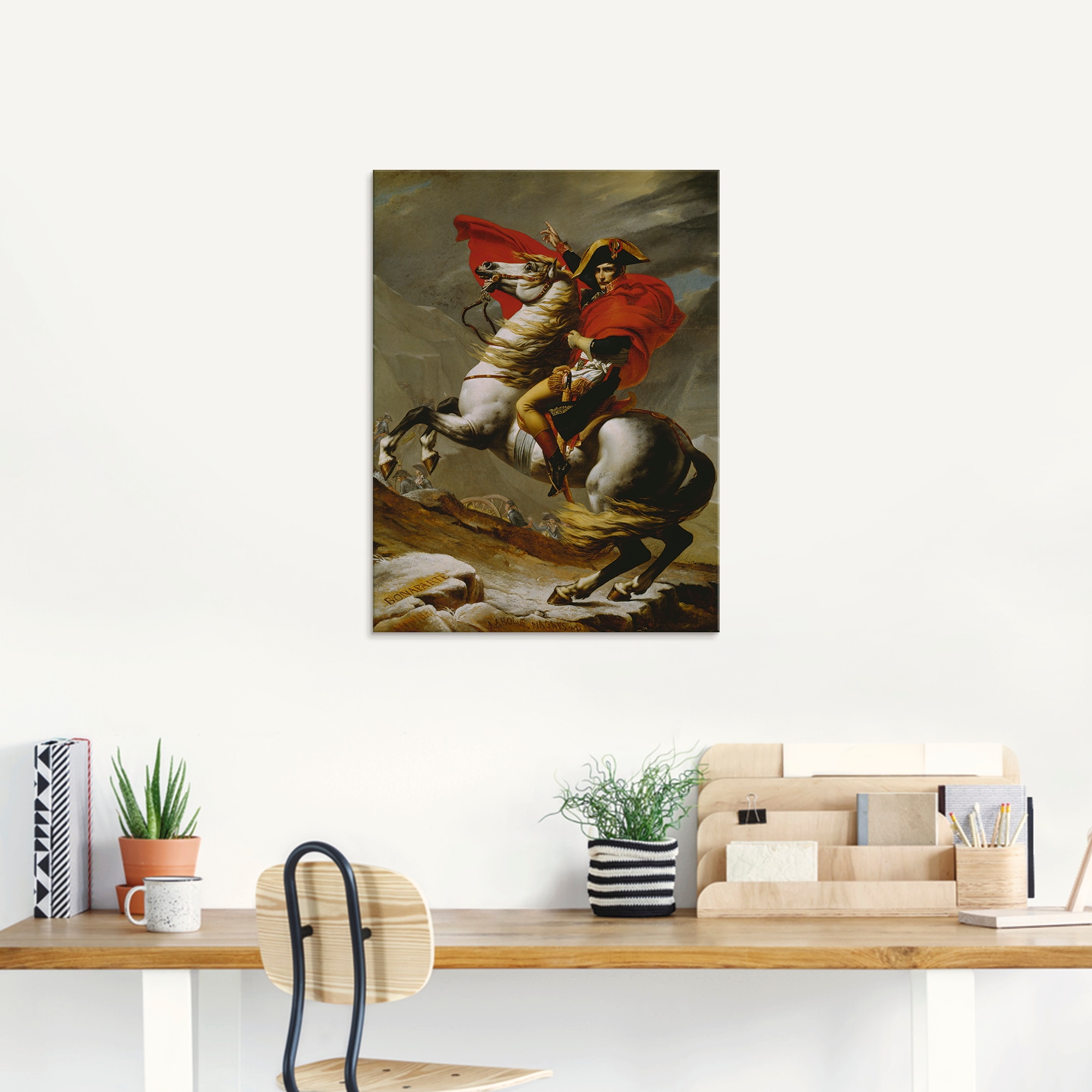 Artland Glasbild »Napoleon bei der Überquerung der Alpen.«, Menschen, (1 St günstig online kaufen