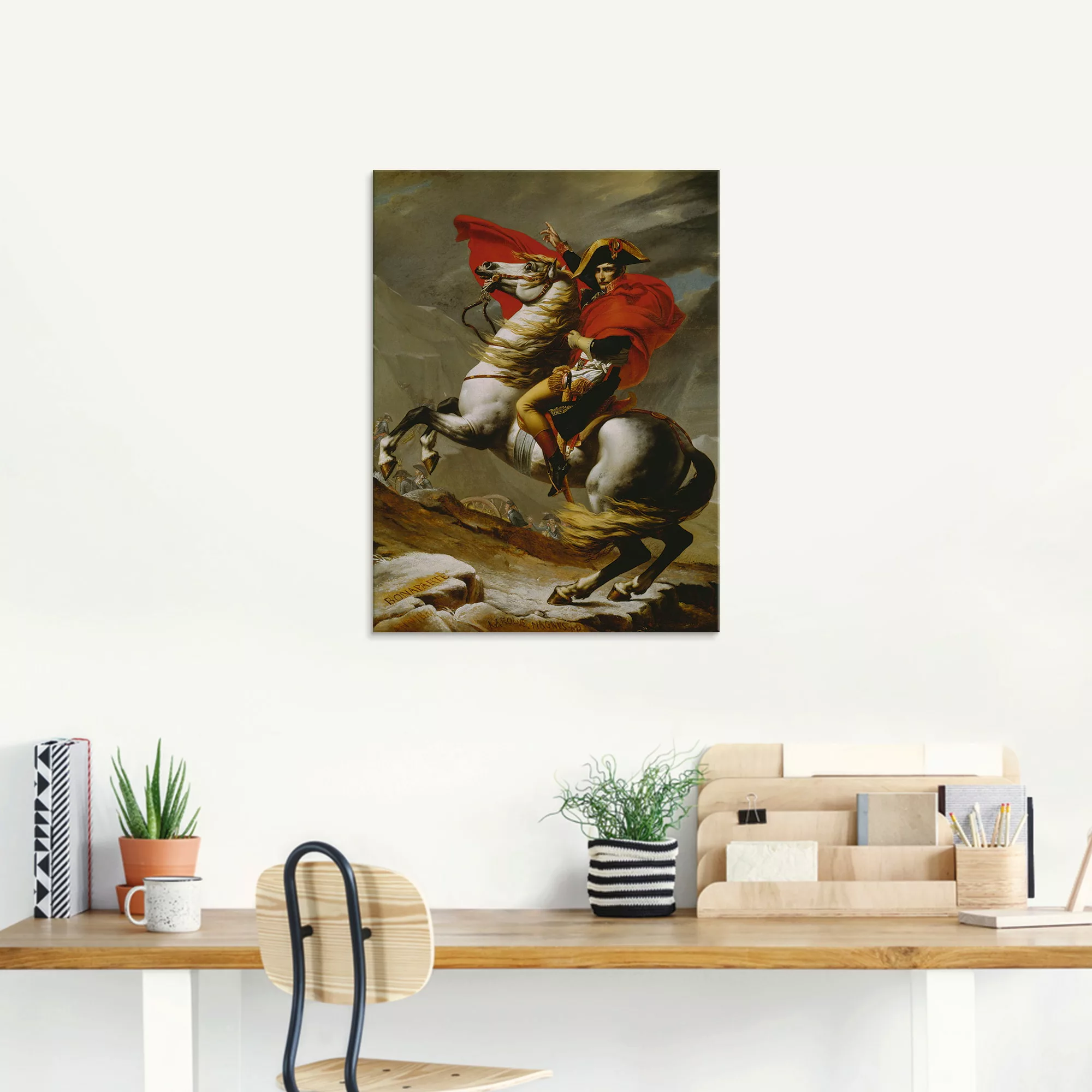 Artland Glasbild "Napoleon bei der Überquerung der Alpen.", Menschen, (1 St günstig online kaufen