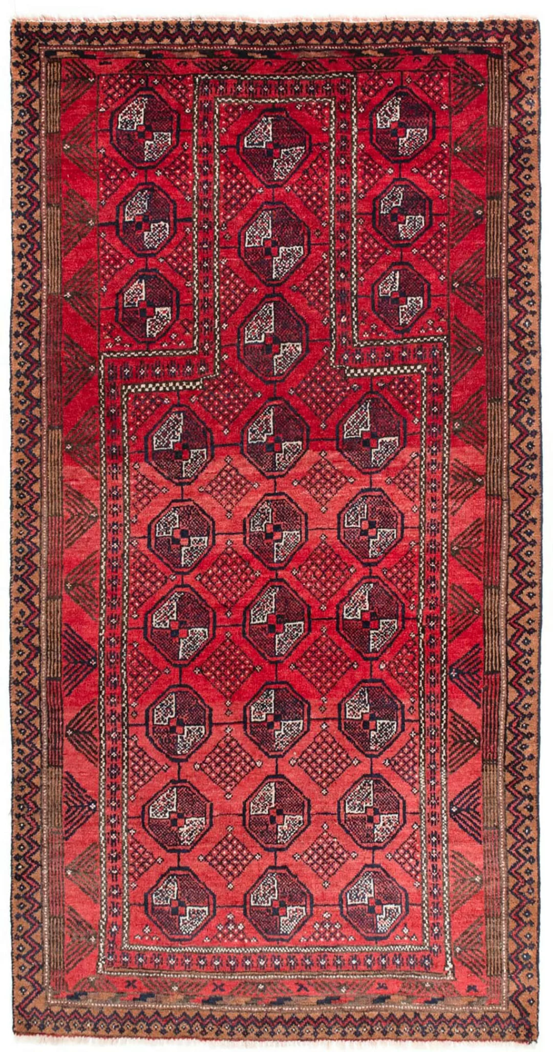 morgenland Orientteppich »Belutsch - 163 x 91 cm - rot«, rechteckig, Wohnzi günstig online kaufen