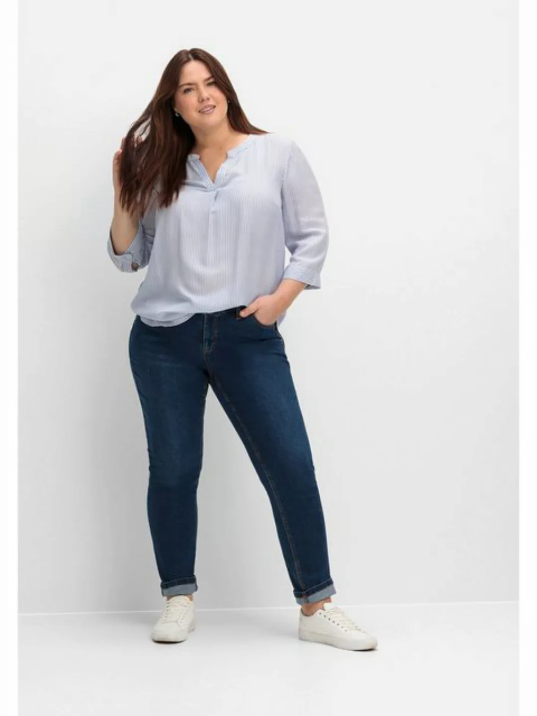 Sheego Stretch-Jeans Große Größen im komfortablen Curvy-Schnitt VERENA günstig online kaufen