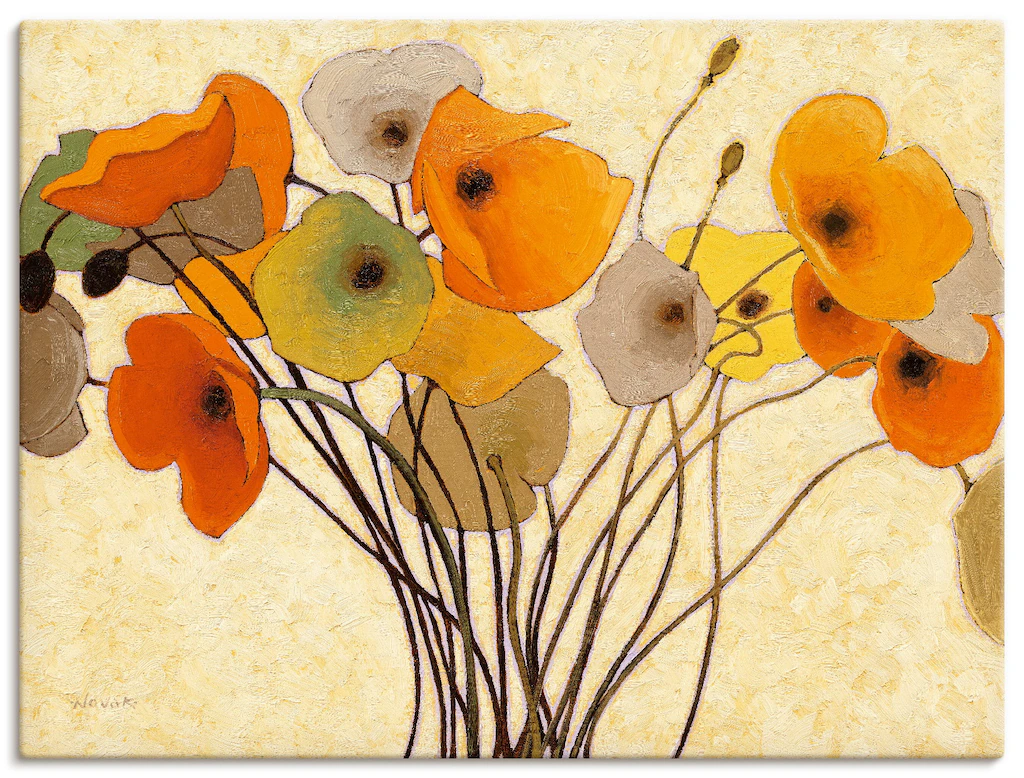 Artland Wandbild "Kürbismohn I", Blumen, (1 St.), als Leinwandbild, Poster, günstig online kaufen