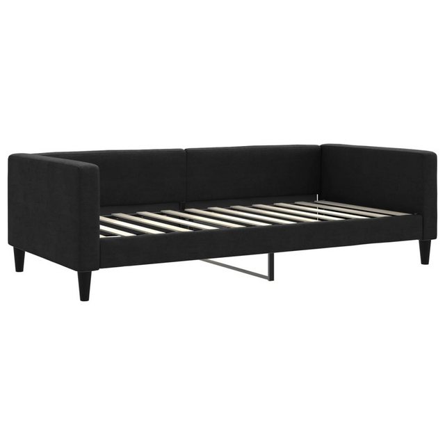 furnicato Bett Tagesbett Schwarz 100x200 cm Stoff (1-tlg) günstig online kaufen